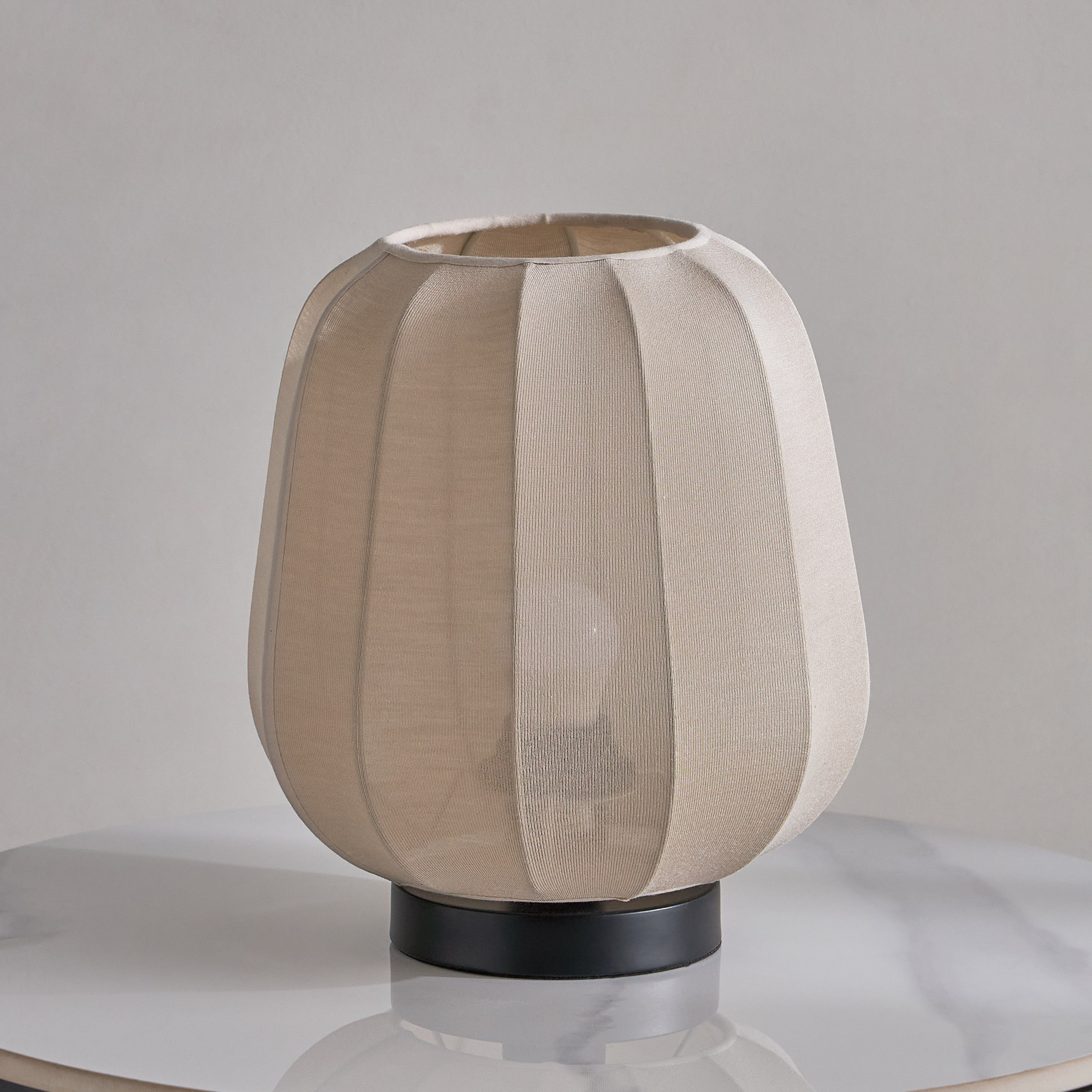 Collett E27 Metal Table Lamp with Fabric Shade - 22x22x25 cm-hbxbedroom-lighting-tablelamps-image-1