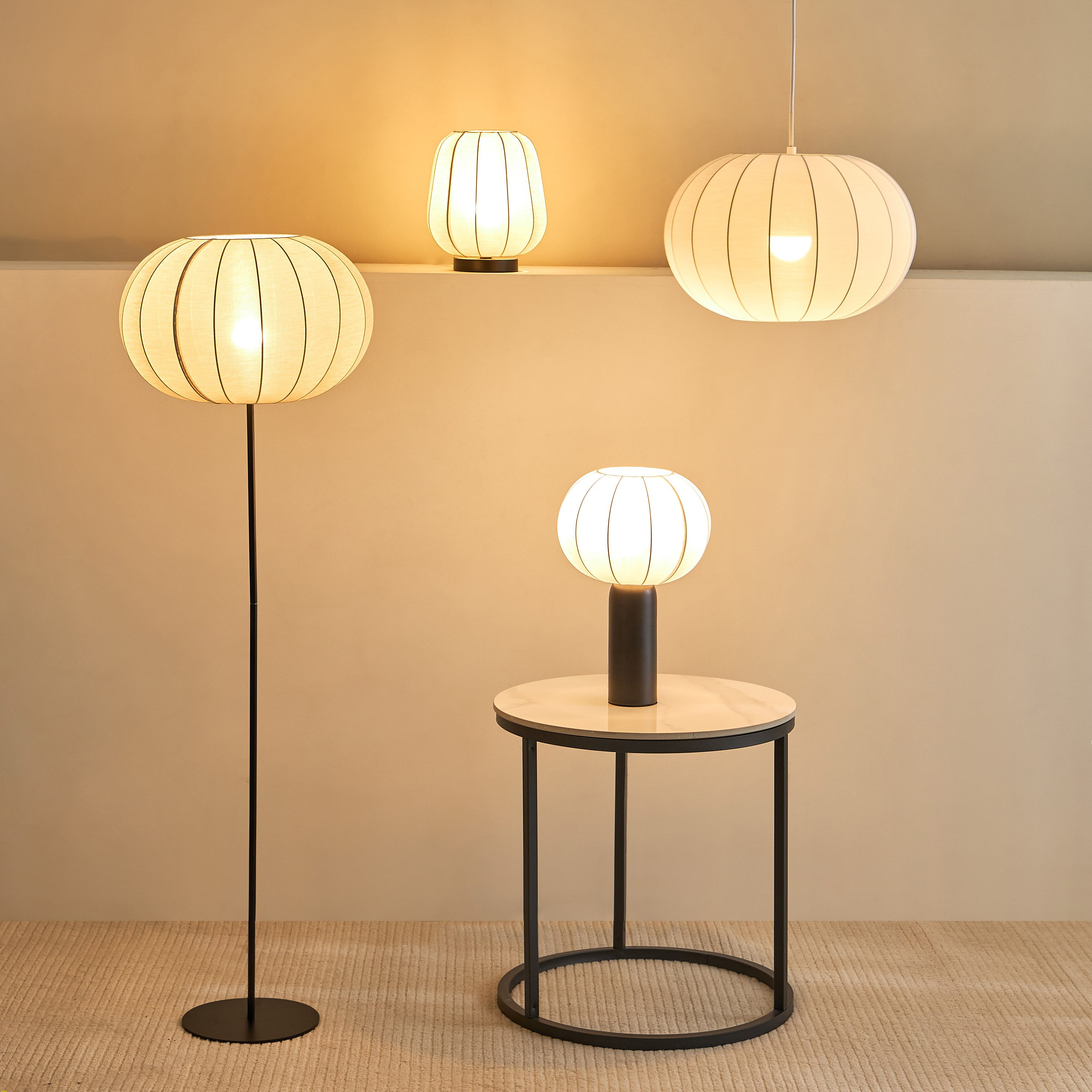 مصباح طاولة معدن مع غطاء قماش من كوليت - 25x25x37.5 سم-PROMO_HB_AE_B2G2_011025-image-6