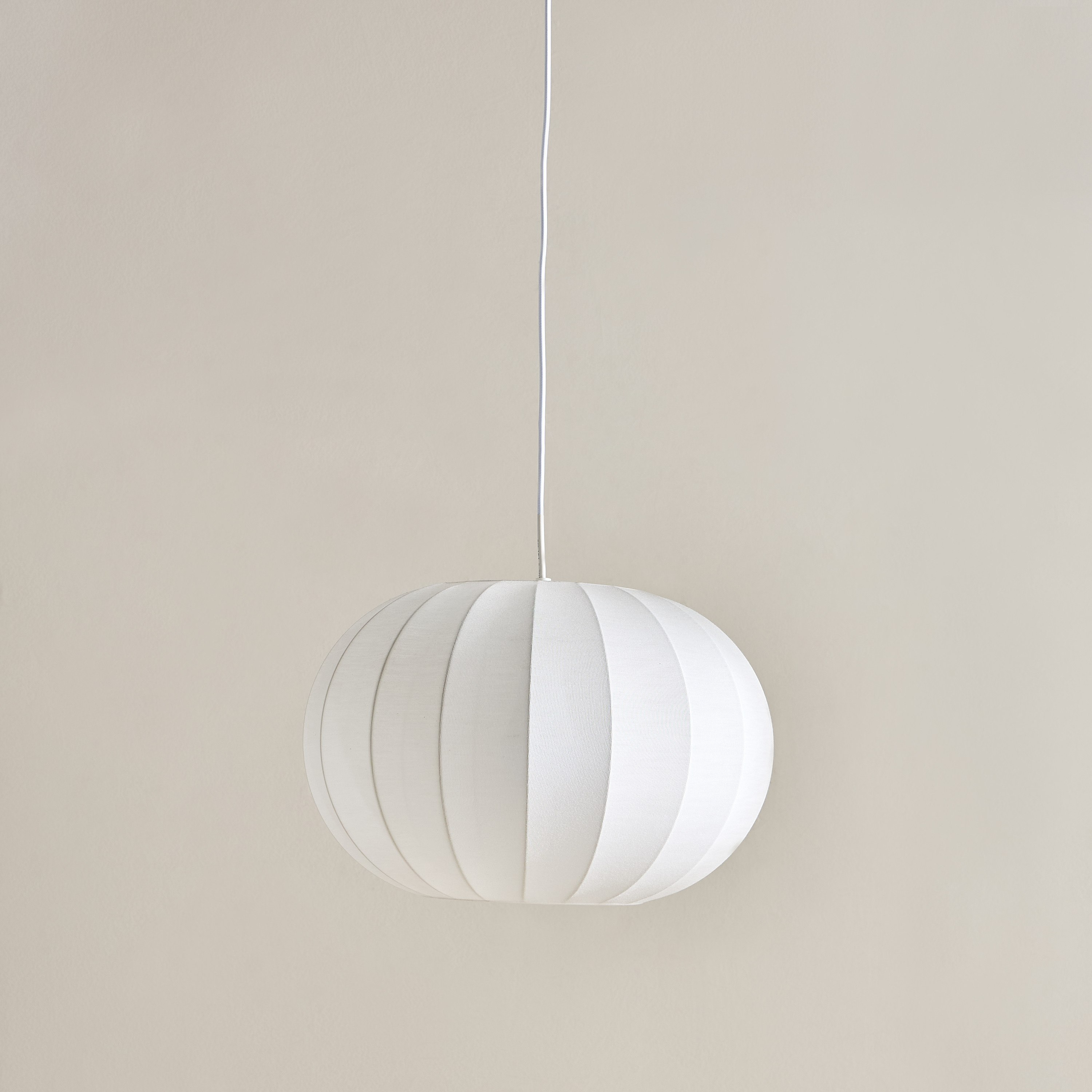 Collett E27 Metal Frame Pendant Lamp with Fabric Shade - 40x40x26 cm-hbxhomeware-hbxlivingroom-image-1