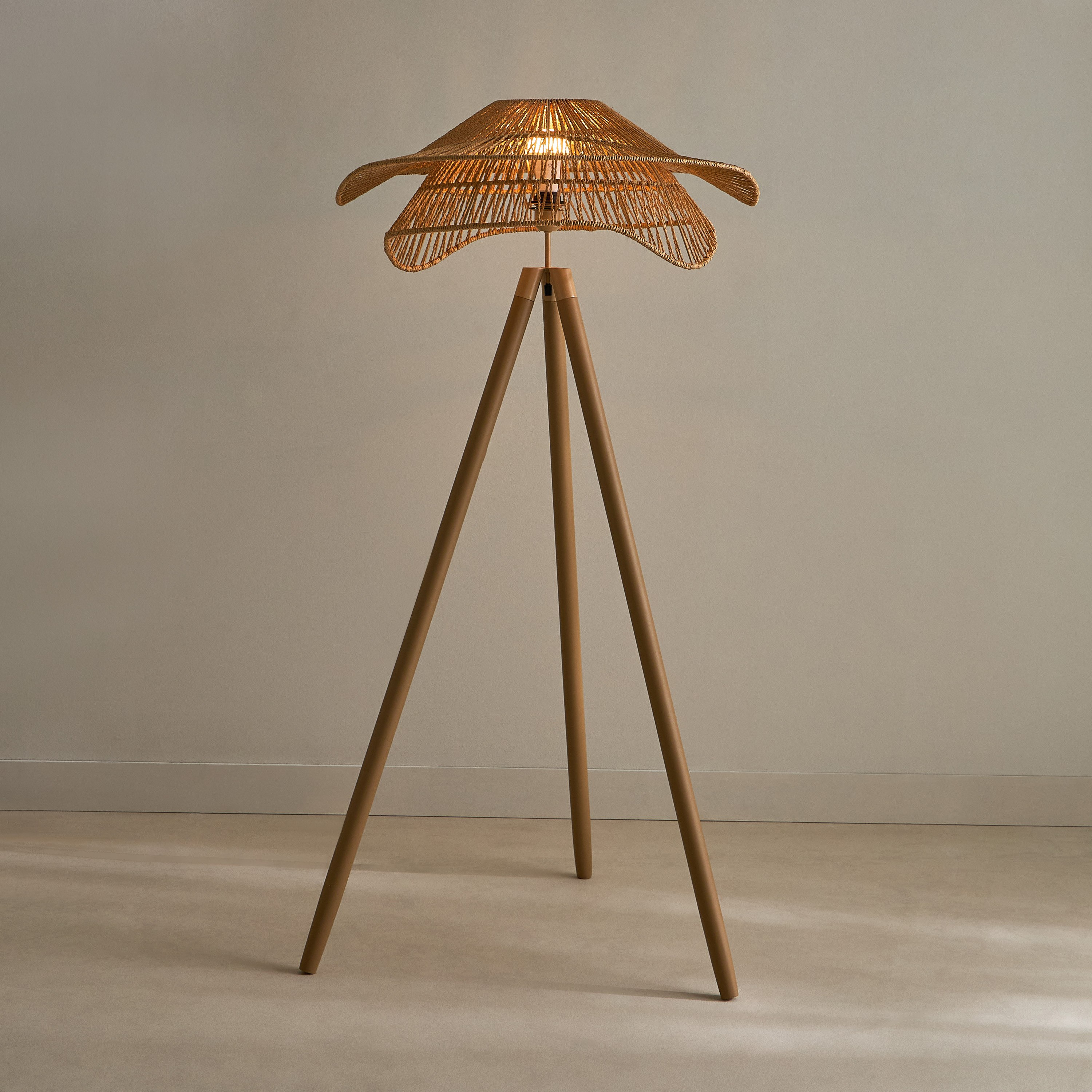 Collett E27 Wooden Tripod Floor Lamp with Rope Shade - 69.5x69.5x146 cm-PROMO_HB_AE_B1G1_250925-image-2