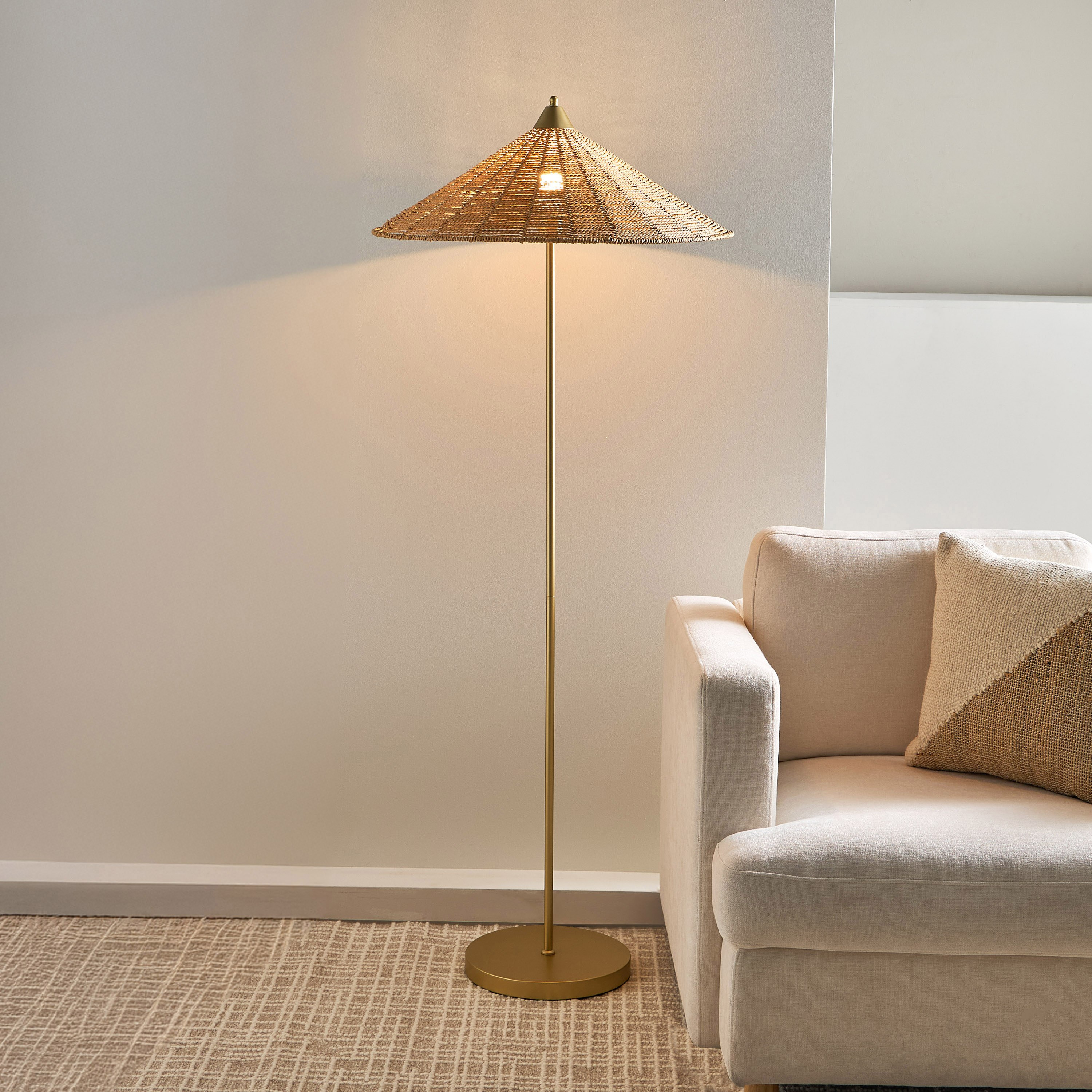 مصباح أرضية معدن مع غطاء حبل من كوليت - 64x64x156 سم-hbxhomeware-hbxlivingroom-image-2
