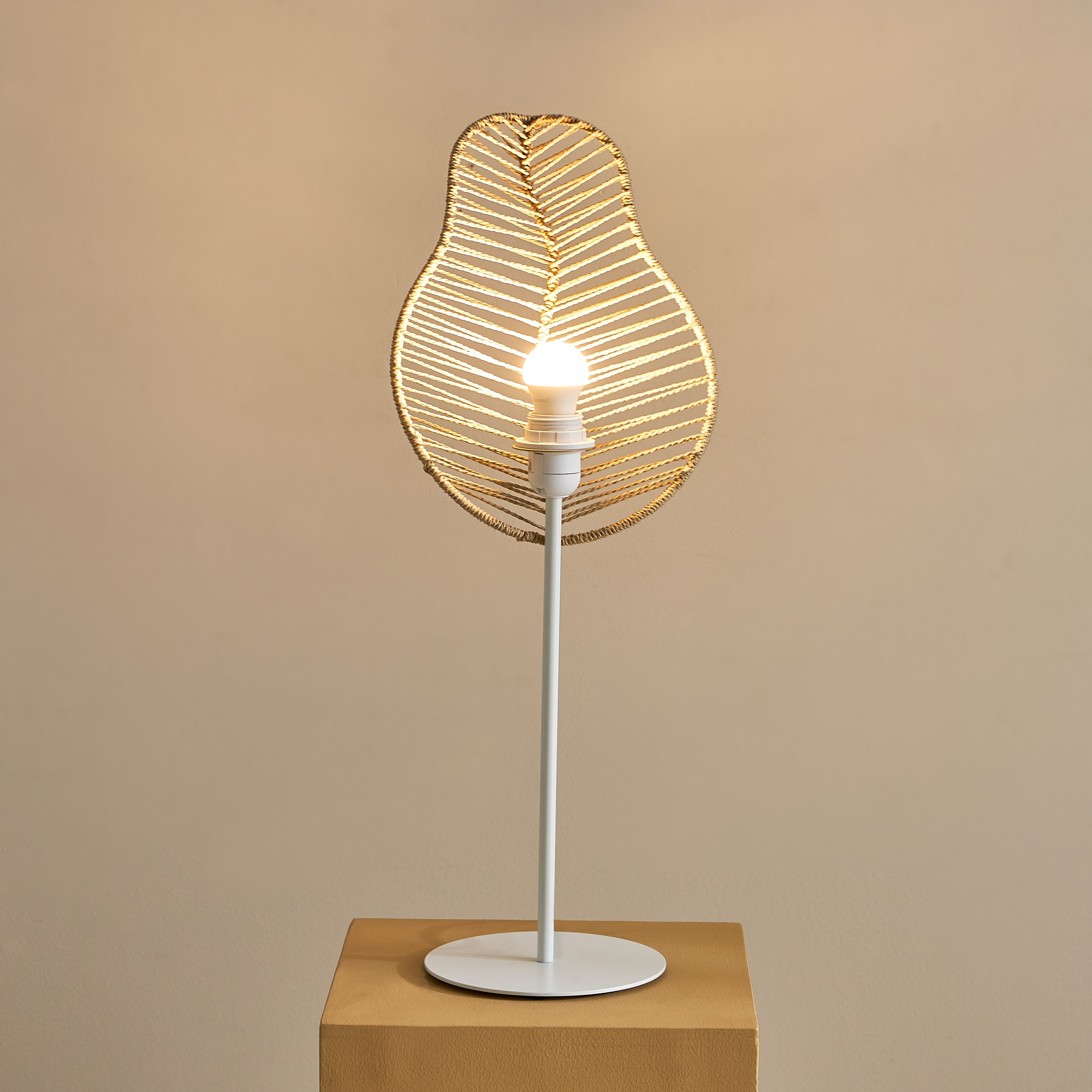 مصباح طاولة إي27 معدن بغطاء روطان من كوليت - 24.5x17.5x65 سم-PROMO_HB_AE_B2G2_011025-image-2