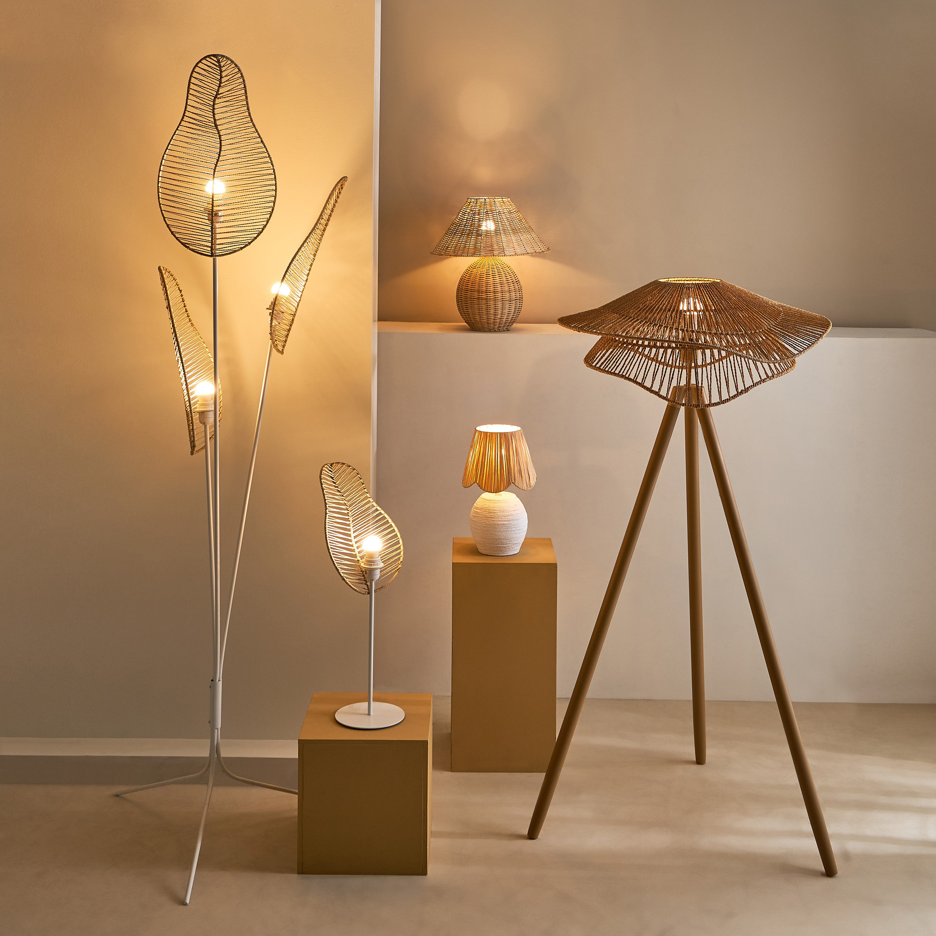 مصباح طاولة إي27 معدن بغطاء روطان من كوليت - 24.5x17.5x65 سم-PROMO_HB_AE_B2G2_011025-image-6