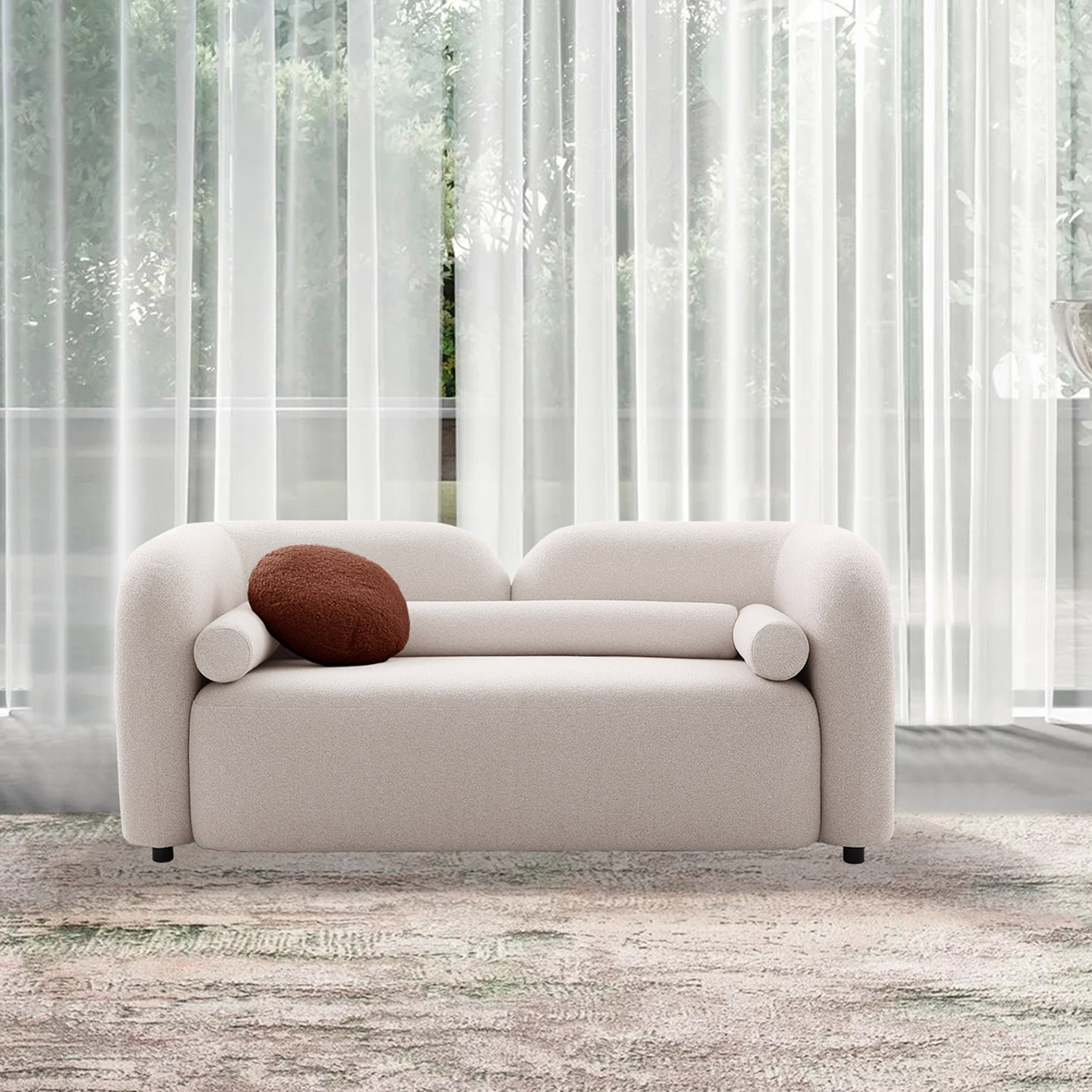 Seoul NXT 2-Seater Fabric Sofa with 2 Round and Cylindrical Pillows-hbxlivingroom-sofasandarmchairs-sofas-image-2