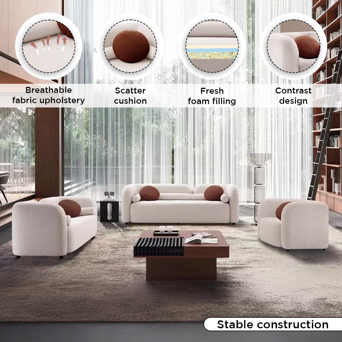 Seoul NXT Fabric Armchair Sofa with 1 Round and Cylindrical Pillow-hbxlivingroom-sofasandarmchairs-sofas-image-9