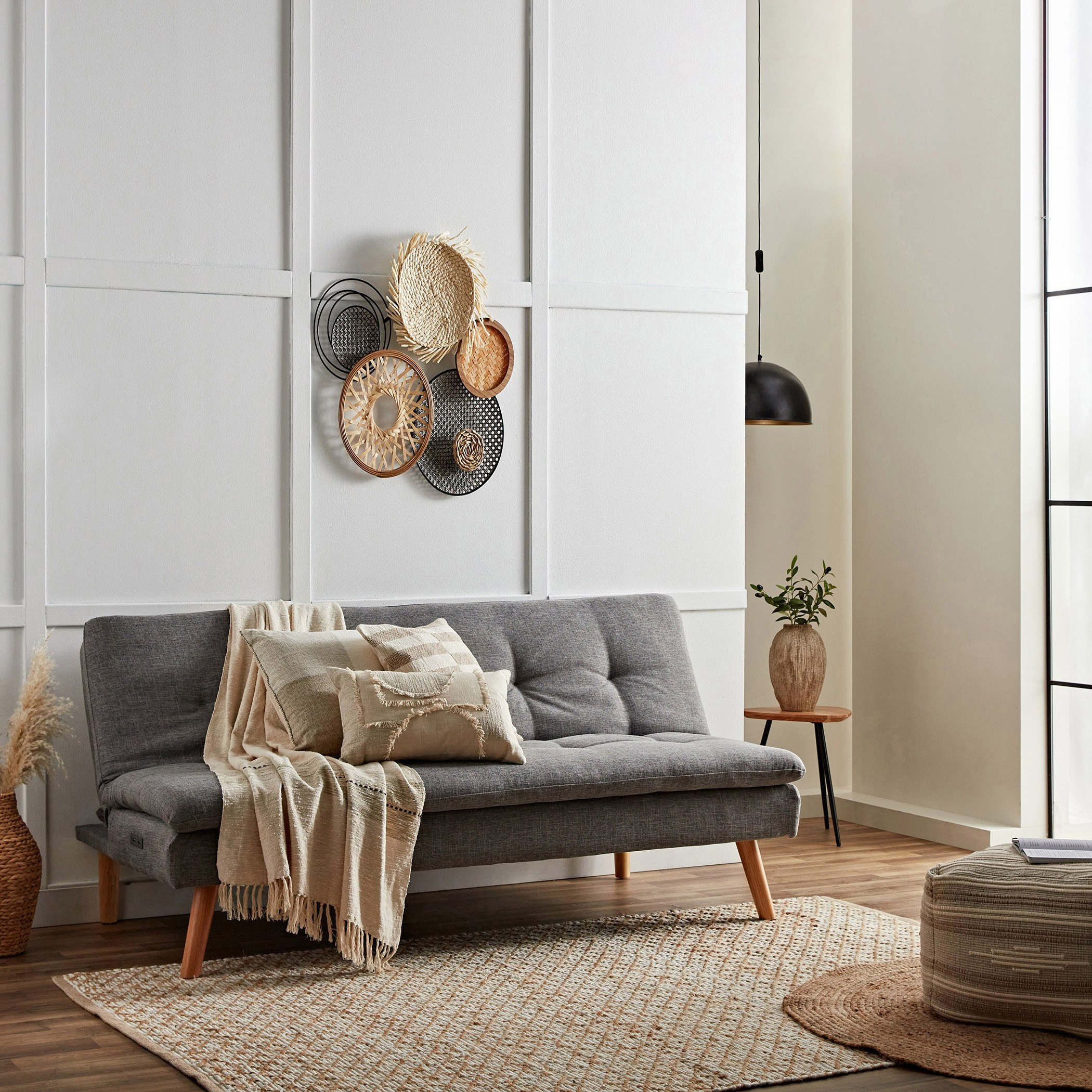 Melvin 3-Seater Fabric Sofa Bed with USB Port-hbxfurniture-sofasandarmchairs-sofabeds-image-9