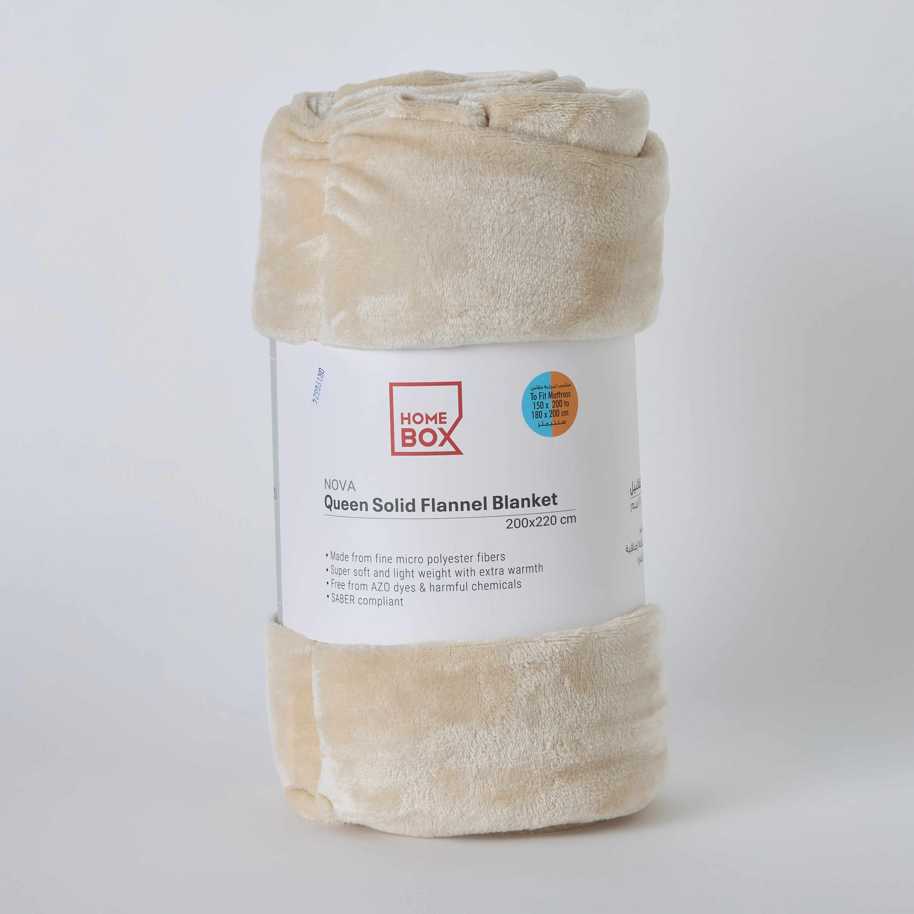 Nova Solid Flannel Queen Blanket - 200x220 cm-hbxhomeware-hbxbedroom-image-7