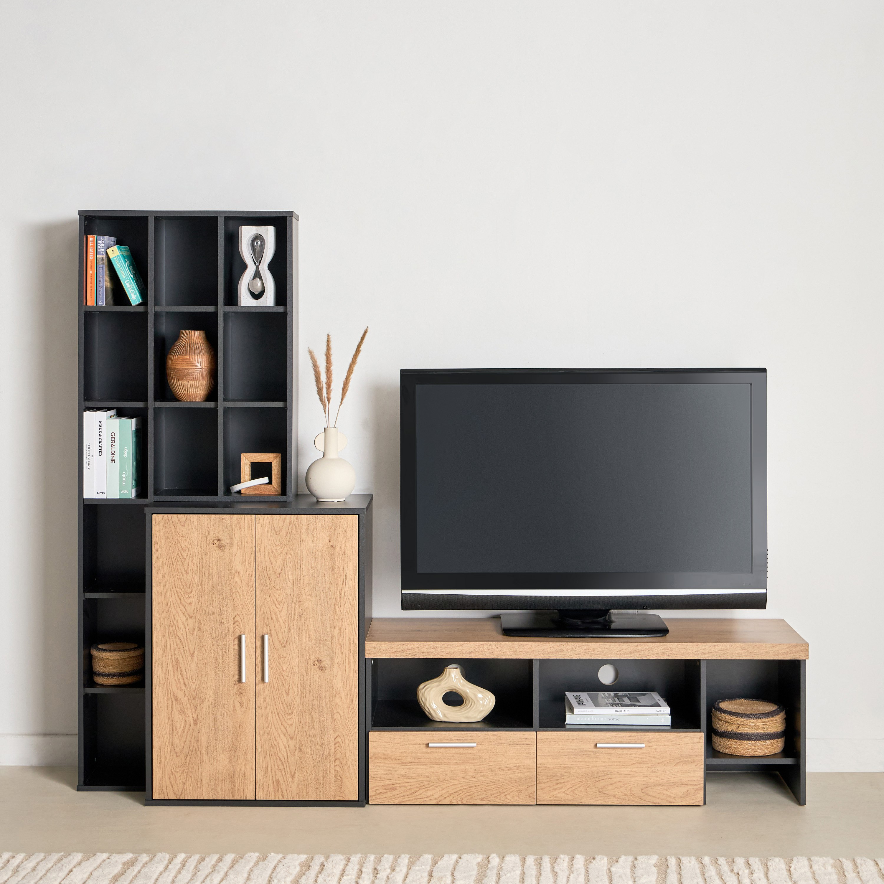 وحدة حائط للأجهزة حتى 50 بوصة 1.2 متر من أيكون نكست-hbxlivingroom-mediaunitsandstorage-wallunits-image-3