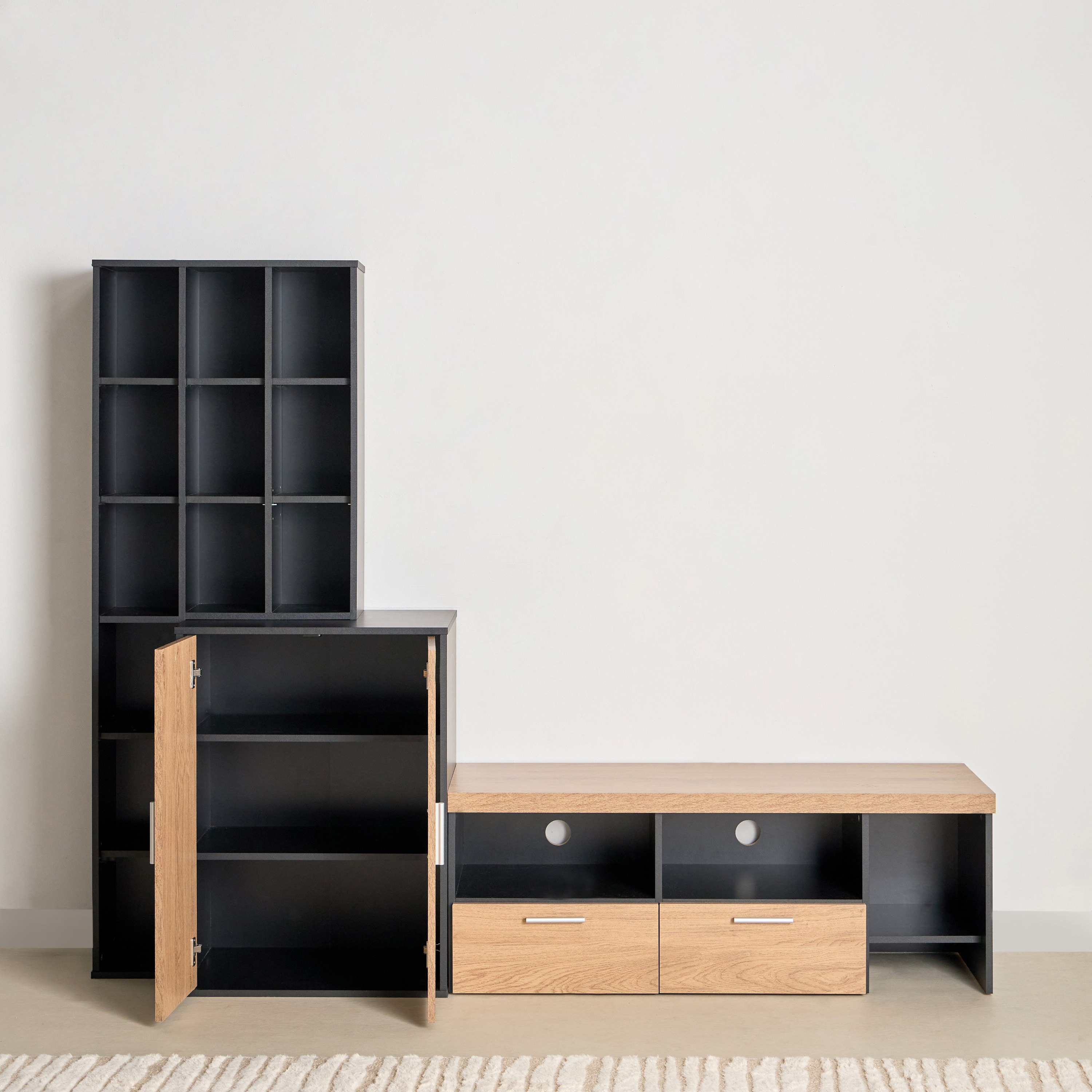 وحدة حائط للأجهزة حتى 50 بوصة 1.2 متر من أيكون نكست-hbxlivingroom-mediaunitsandstorage-wallunits-image-5
