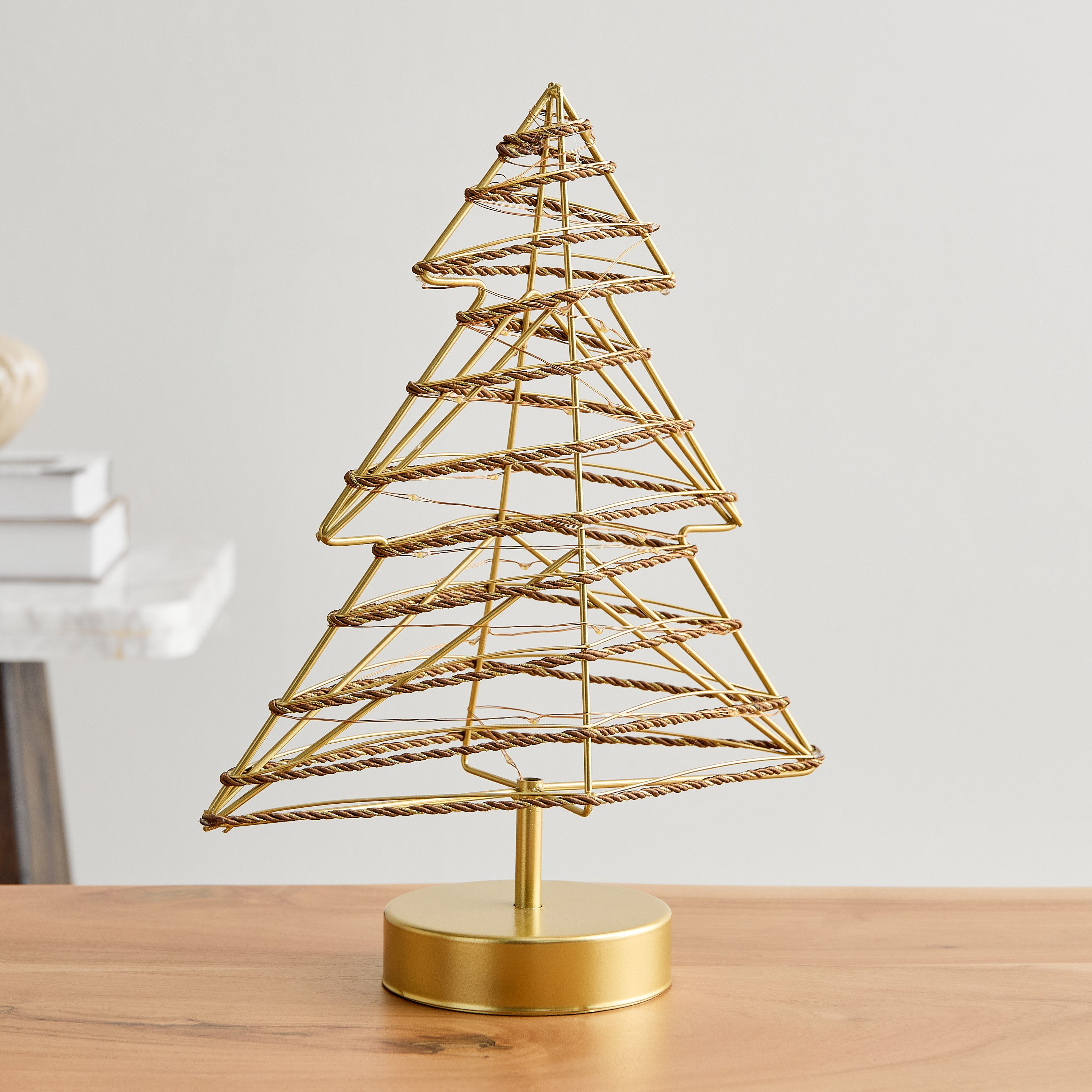 Asher Metal LED Xmas Tree Accent - 25.5x10.4x32.8 cm-hbxhomeware-homedecor-figurinesandornaments-image-2