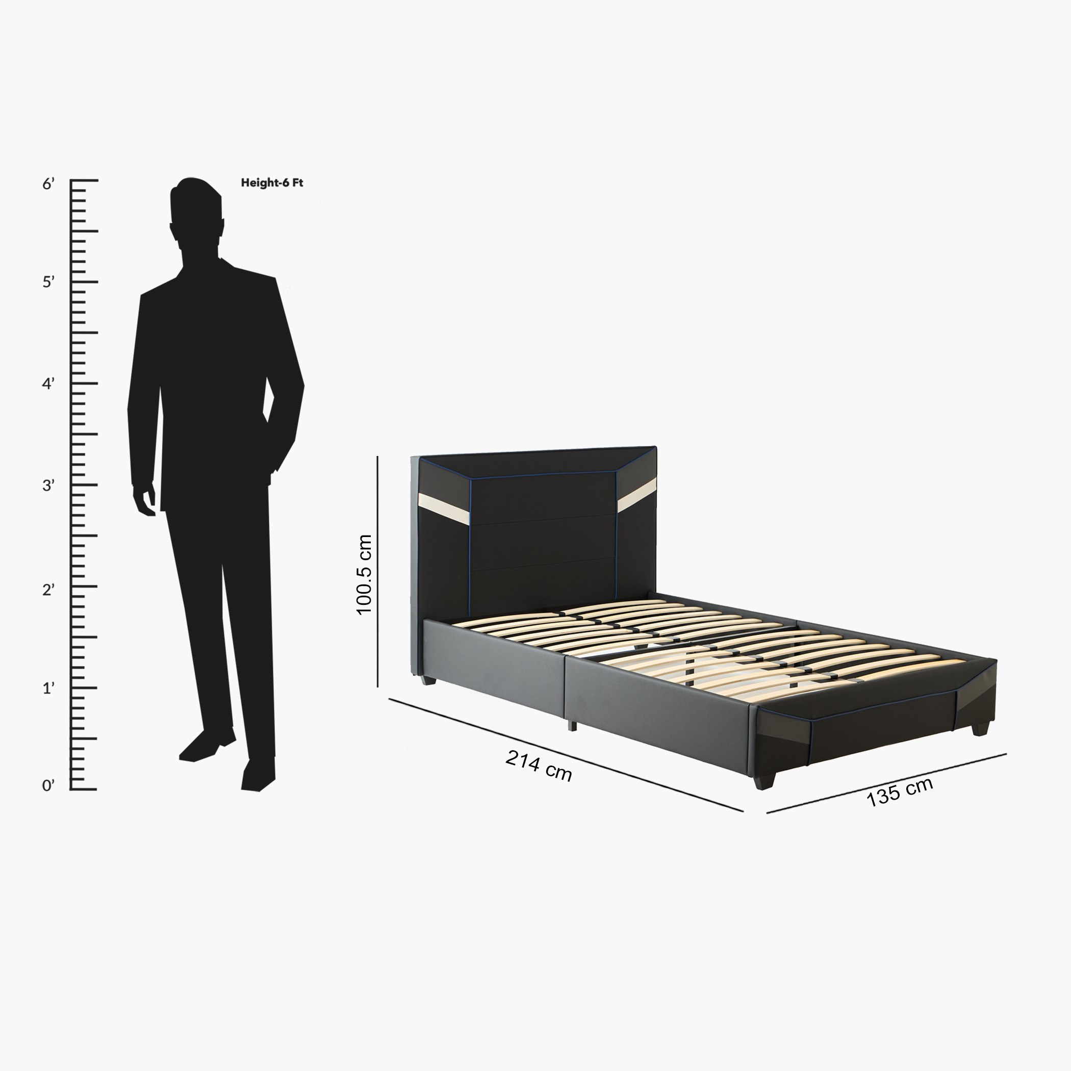 سرير ألعاب توين ذكي منجّد - جيمرز من موڤو - 120x200 سم-hbxbedroom-bedsandbedsets-upholsteredbeds-twin-image-12