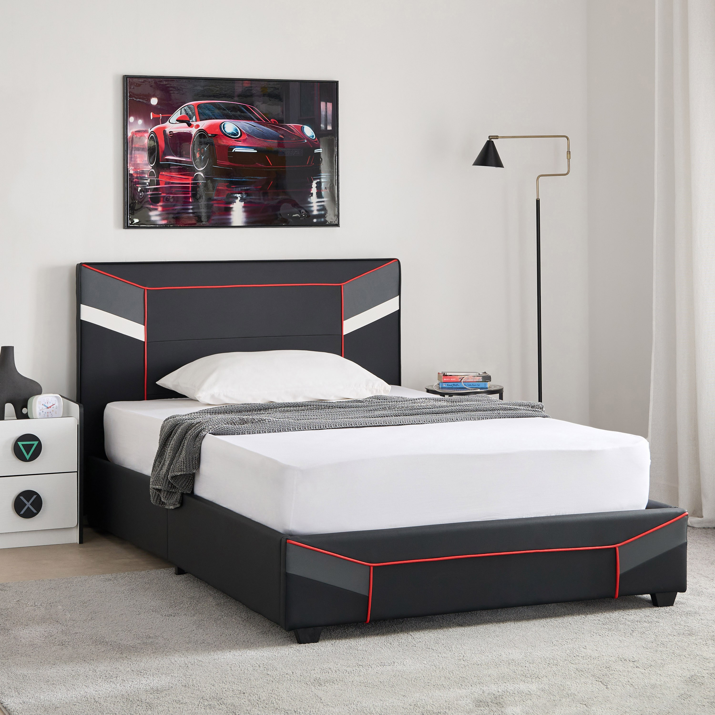 سرير ألعاب فردي ذكي منجّد - جيمرز من موڤو - 90x200 سم-hbxkidsandyouth-bedsandbedsets-beds-single-image-10