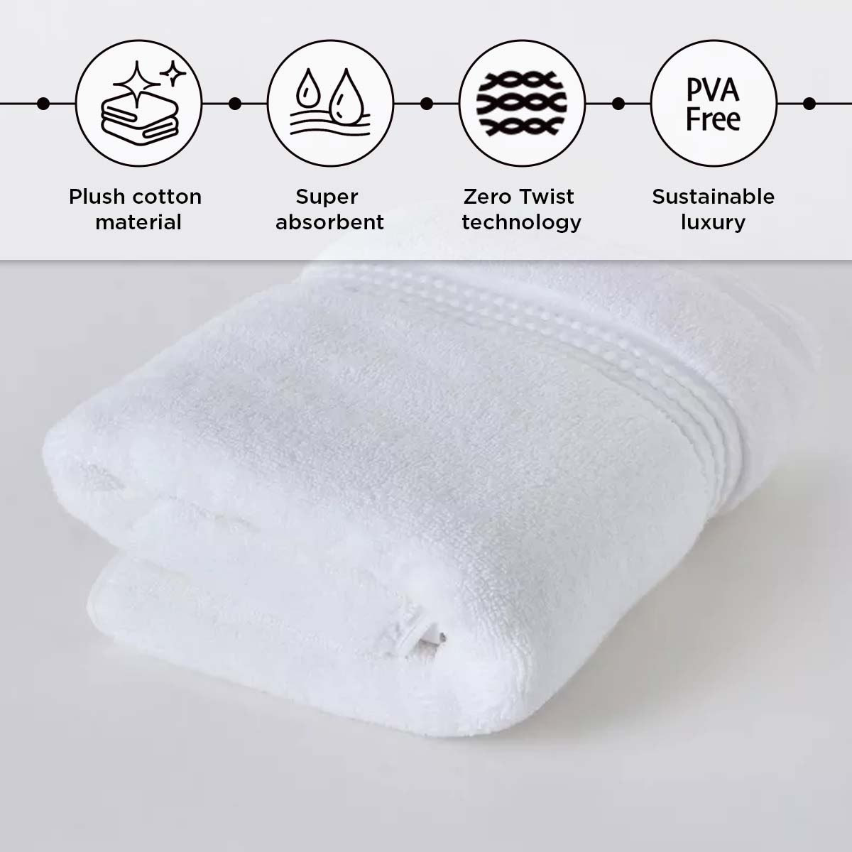 Cloud Soft Serene Zero Twist Hand Towel - 50x90 cm-hbxbathroom-bathroomtextiles-image-4