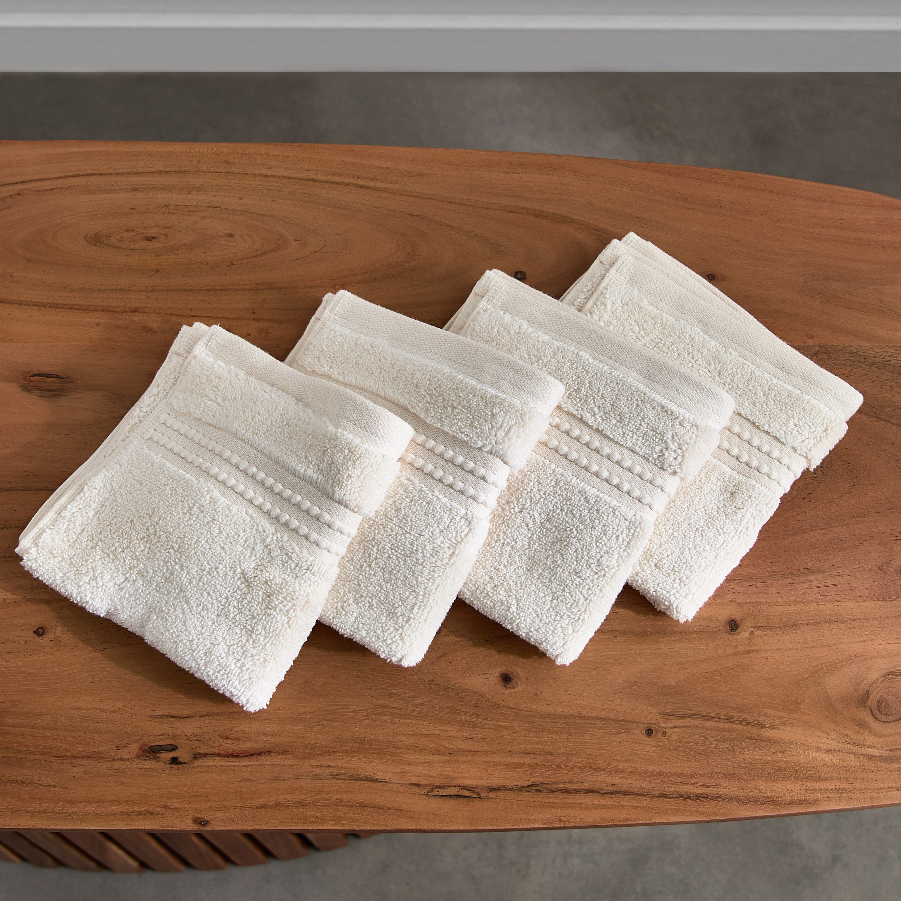 Cloud Soft Serene Zero Twist 4-Piece Face Towel Set - 30x30 cm-hbxbathroom-bathroomtextiles-image-3