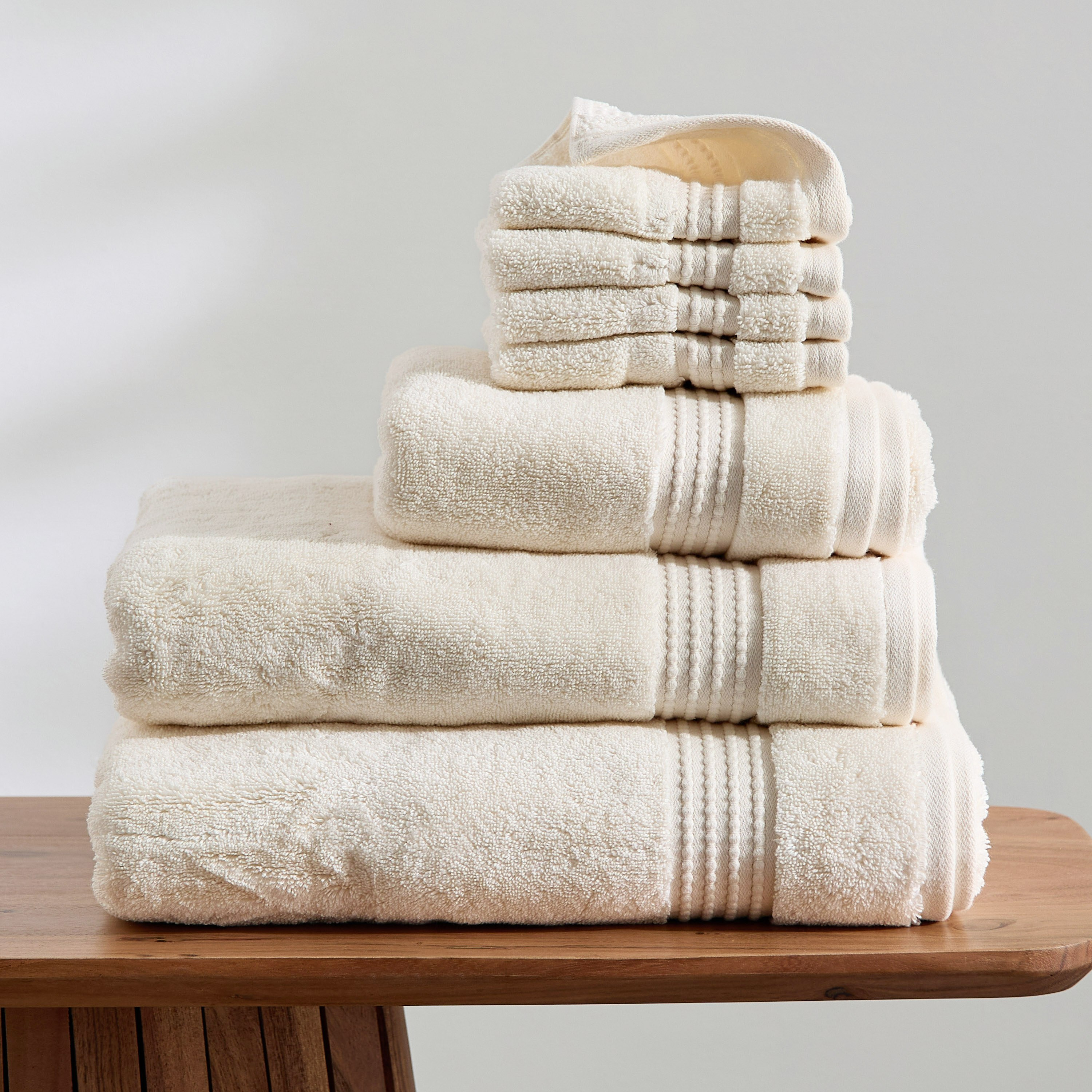 Cloud Soft Serene Zero Twist 4-Piece Face Towel Set - 30x30 cm-hbxbathroom-bathroomtextiles-image-5