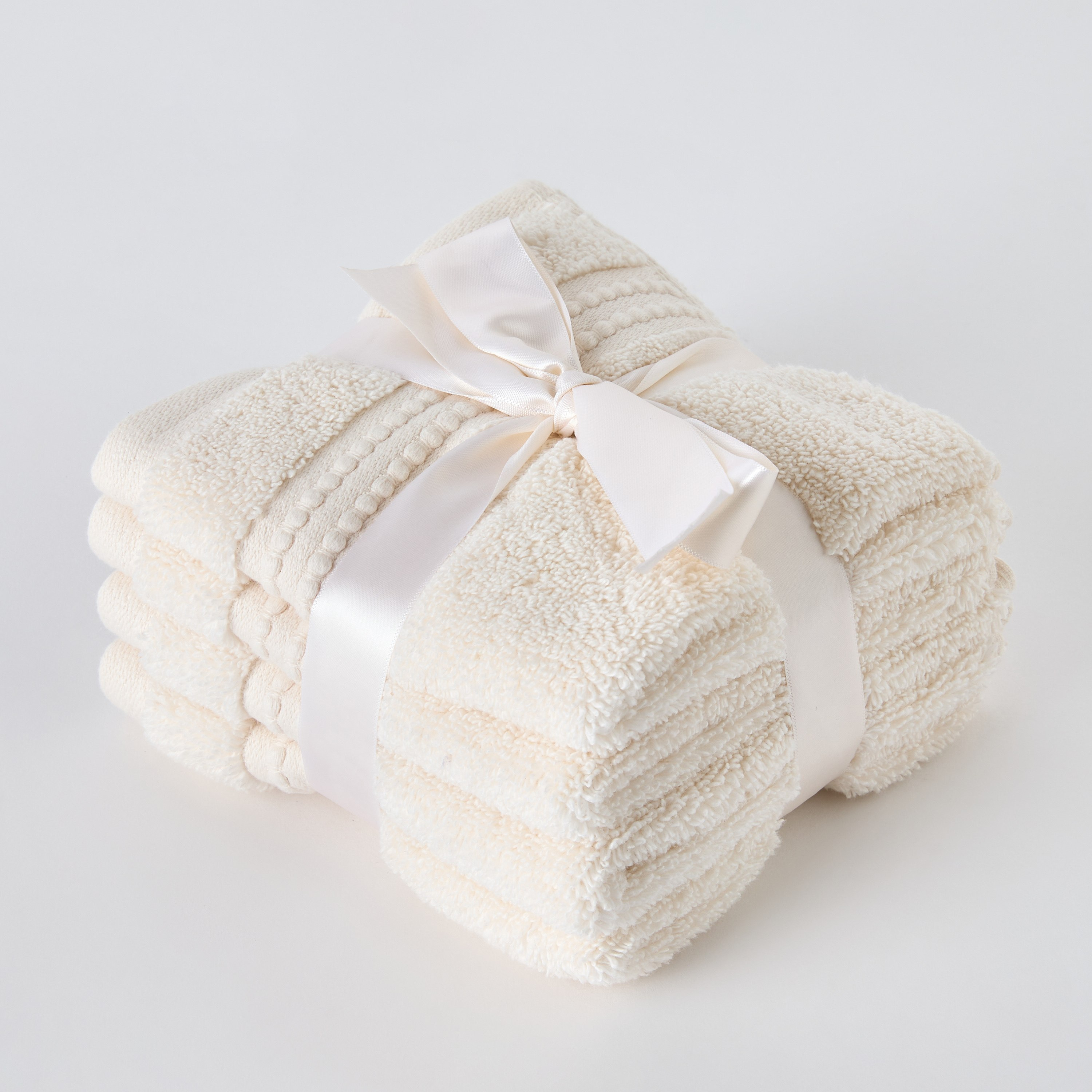 Cloud Soft Serene Zero Twist 4-Piece Face Towel Set - 30x30 cm-hbxbathroom-bathroomtextiles-image-6