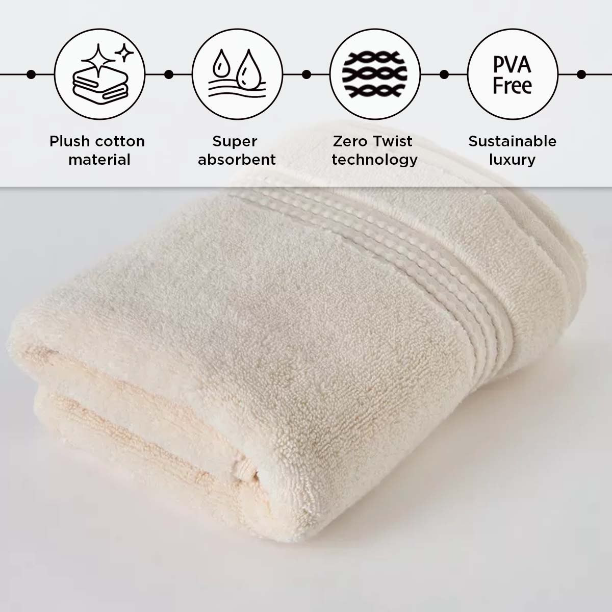 Cloud Soft Serene Zero Twist Hand Towel - 50x90 cm-hbxbathroom-bathroomtextiles-image-4