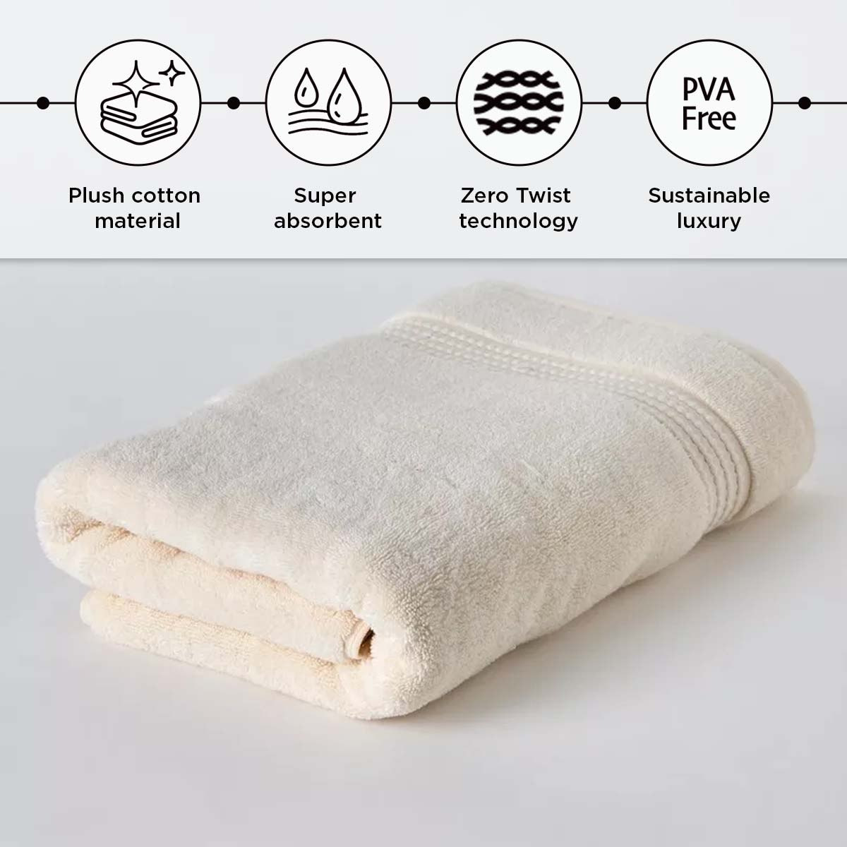 Cloud Soft Serene Zero Twist Bath Towel - 70x140 cm-hbxbathroom-bathroomtextiles-image-4