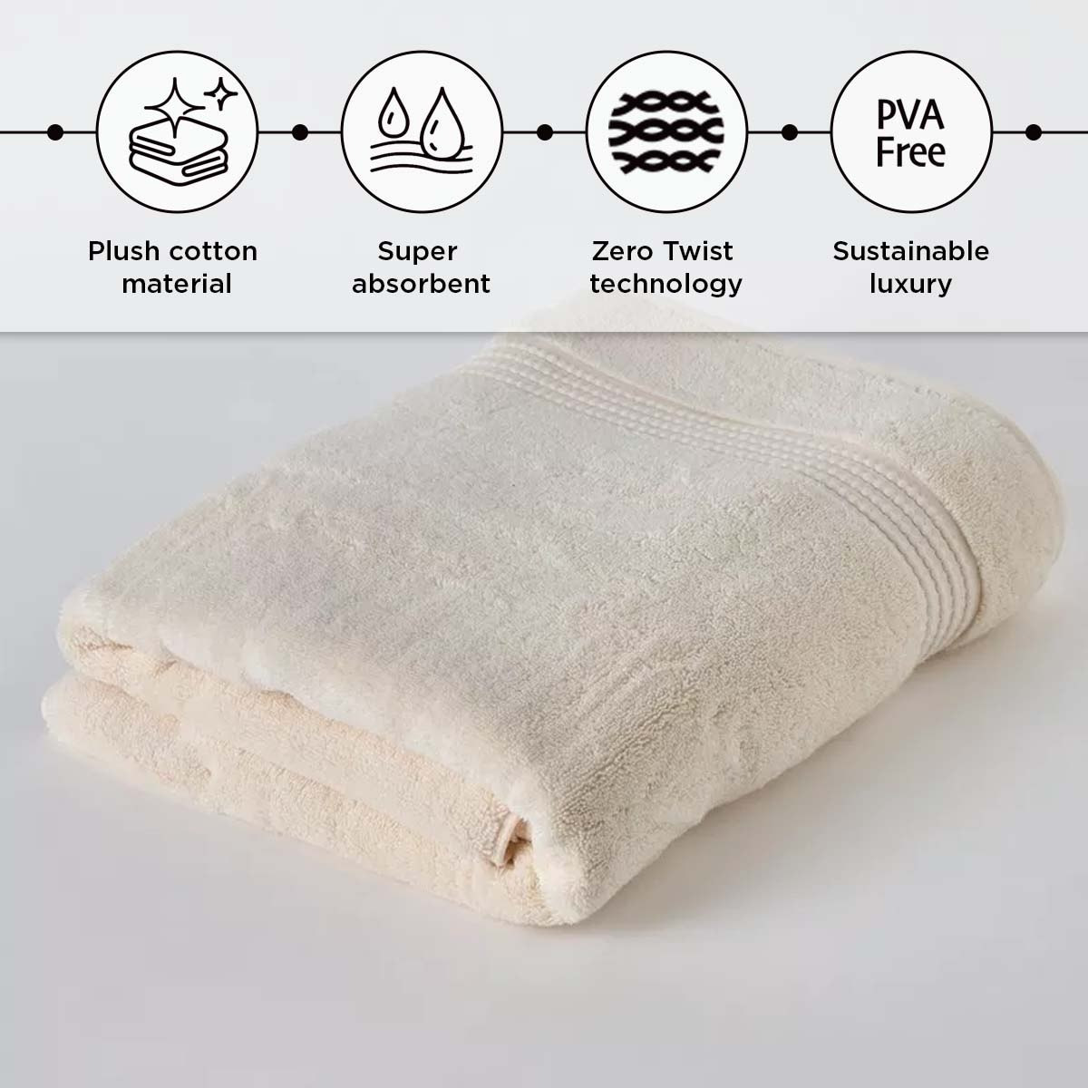 Cloud Soft Serene Zero Twist Bath Sheet - 90x150 cm-hbxbathroom-bathroomtextiles-image-4