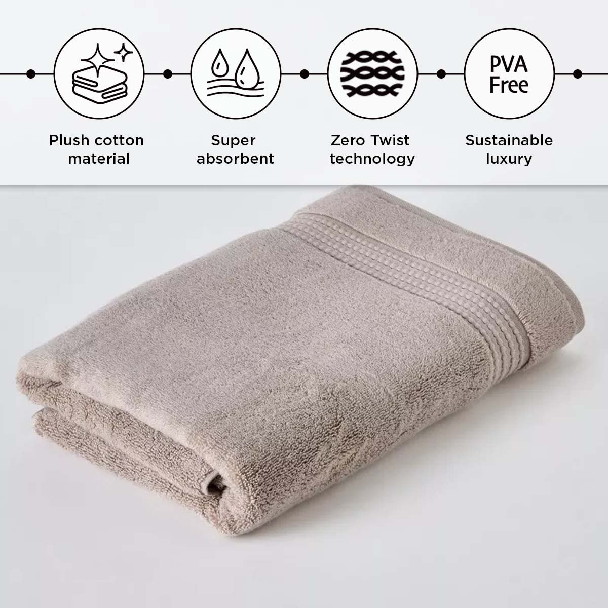 Cloud Soft Serene Zero Twist Bath Towel - 70x140 cm-hbxbathroom-bathroomtextiles-image-4
