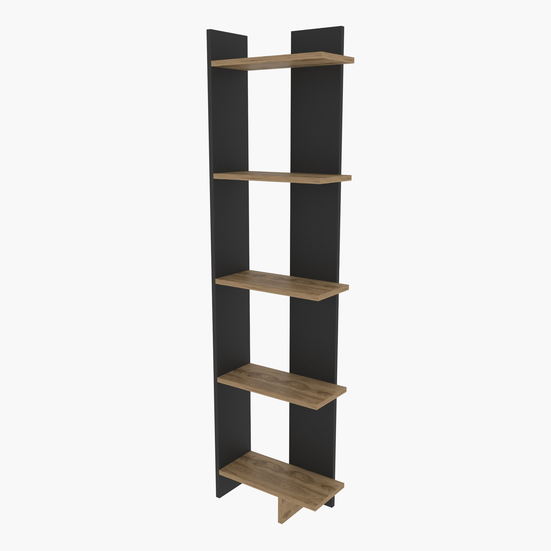 خزانة كتب ركنيّة 5 مستويات من مودوليكس ألفا-hbxfurniture-office-bookcases-image-4