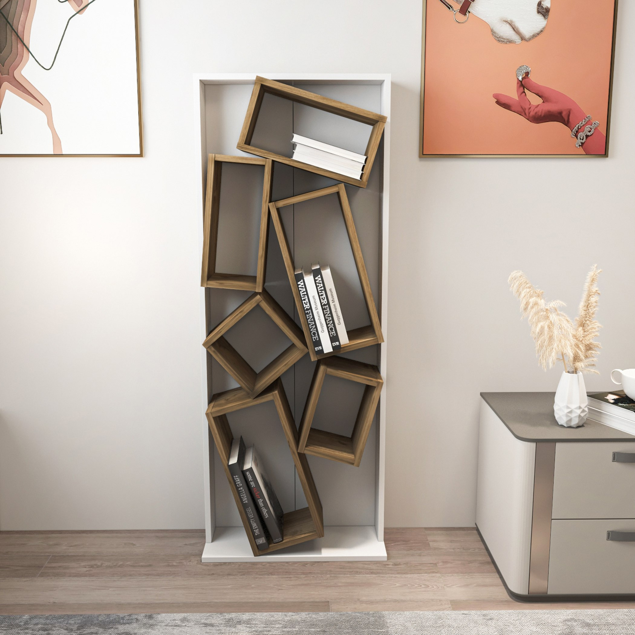 خزانة كتب من مودوليكس أوهايو-hbxfurniture-office-bookcases-image-1