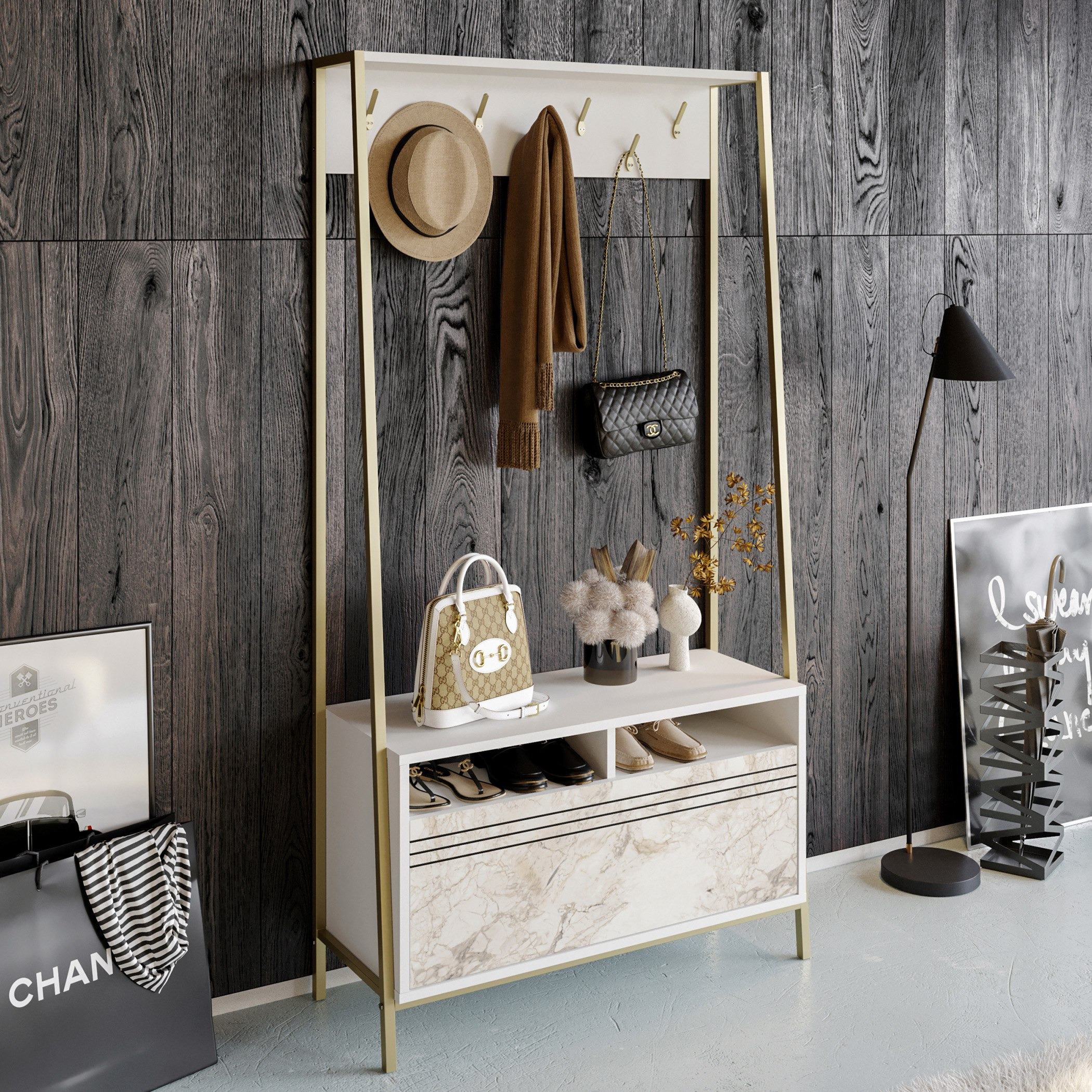 Modulix Alfa Coat Hanger and Shoe Cabinet-hbxbedroom-shoecabinetsandracks-image-2