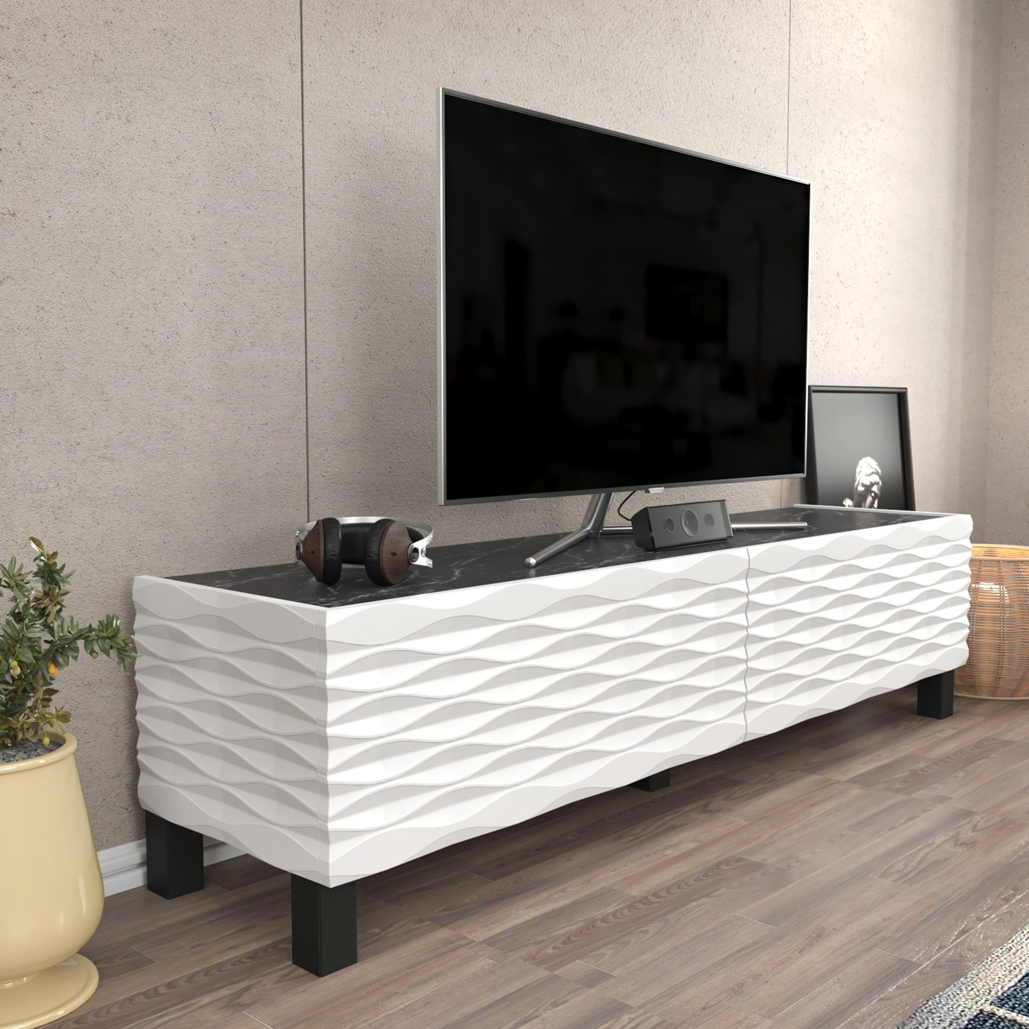 Modulix Orleans 1.5 Metre TV Unit for TVs up to 65 inches-hbxlivingroom-mediaunitsandstorage-tvunits-image-3