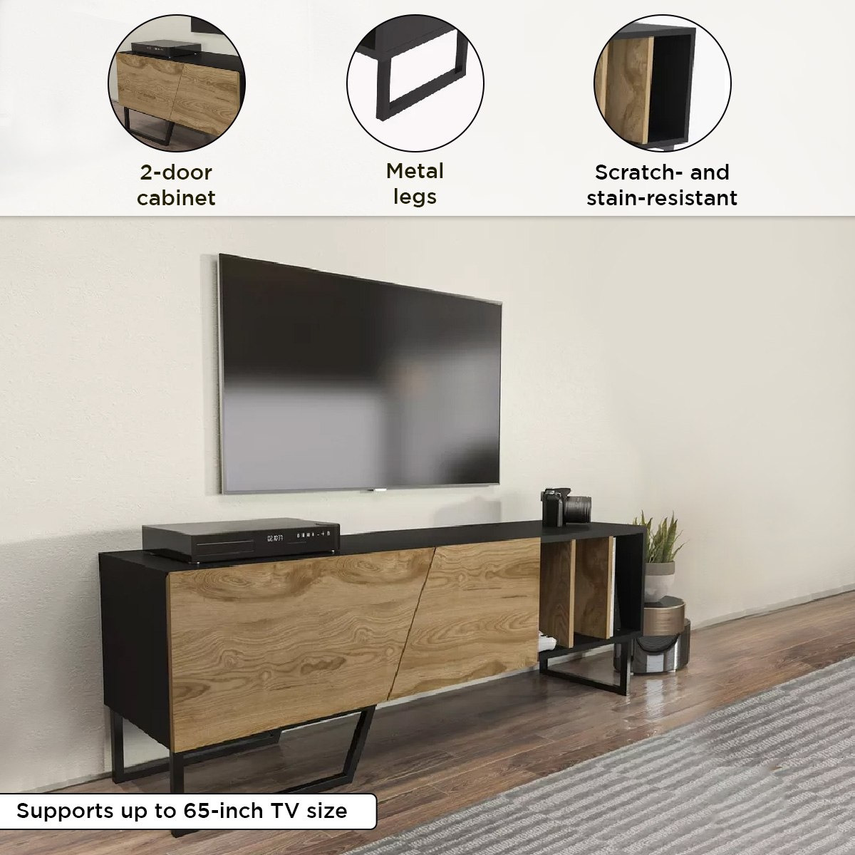 Modulix Lark 1.5 Metre TV Unit for TVs up to 65 inches-hbxlivingroom-mediaunitsandstorage-tvunits-image-4