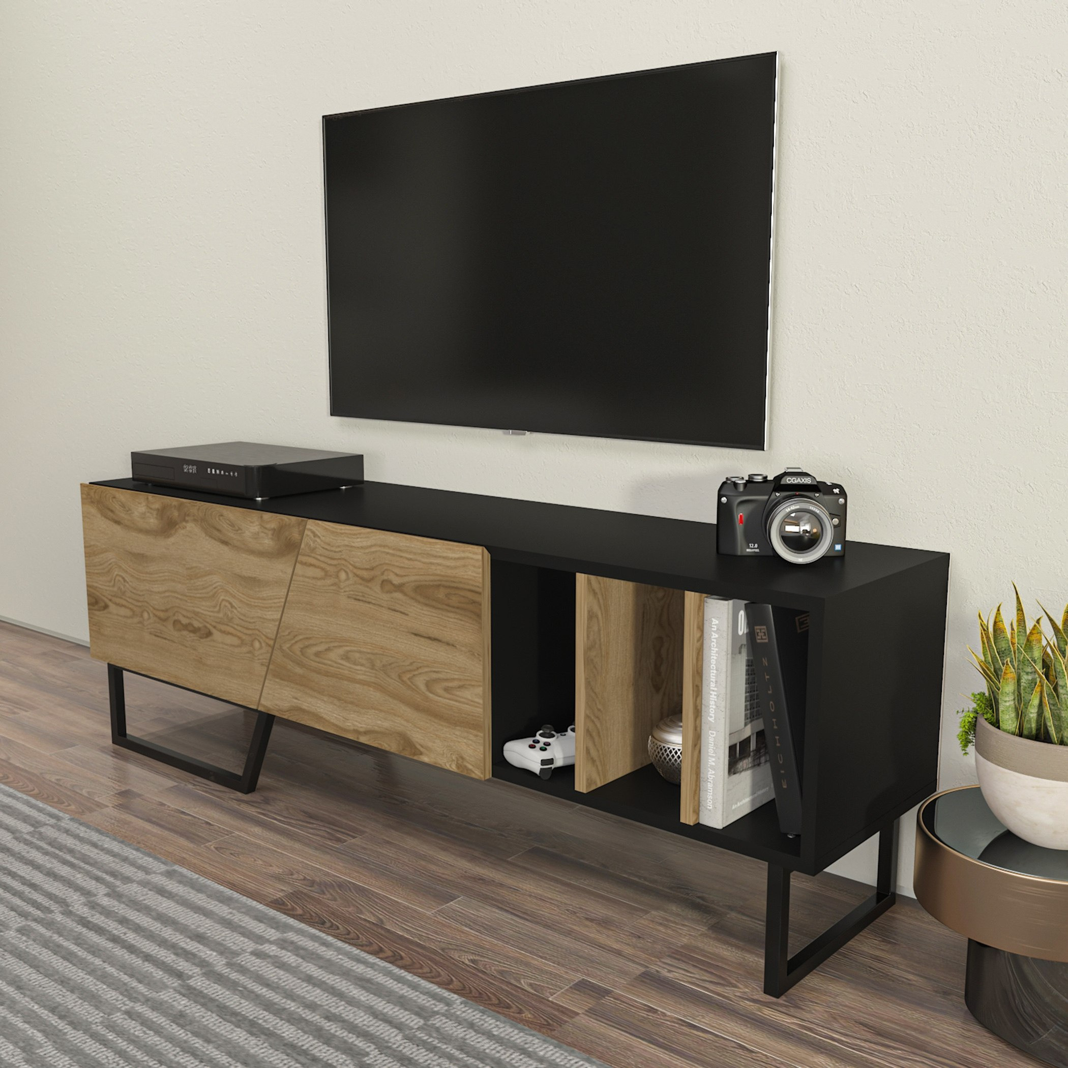 Modulix Lark 1.5 Metre TV Unit for TVs up to 65 inches-hbxlivingroom-mediaunitsandstorage-tvunits-image-5