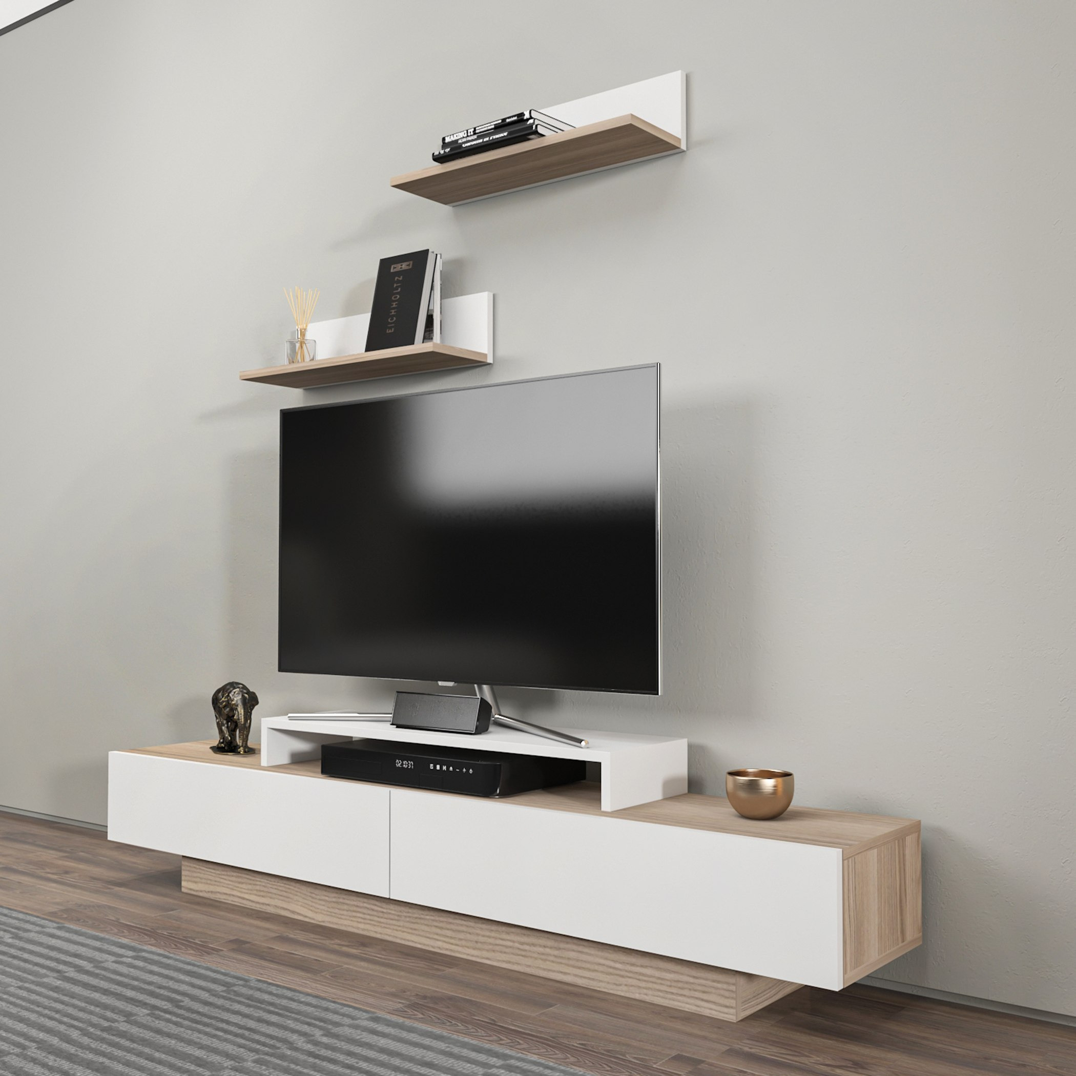 Modulix Maple 1.8 Metre TV Unit for TVs up to 75 inches-hbxlivingroom-mediaunitsandstorage-tvunits-image-4