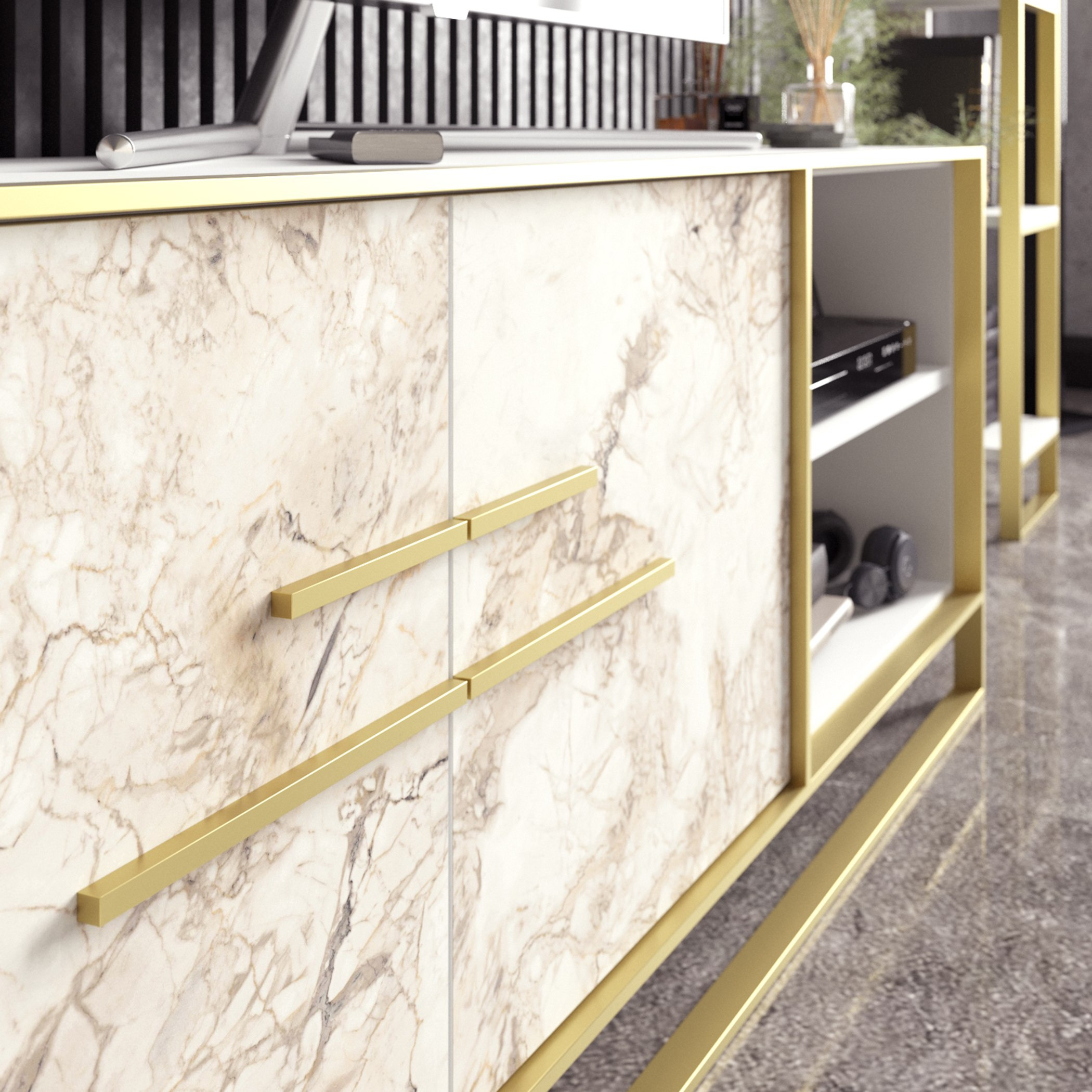 Modulix Alfa 1.6 Metre TV Unit for TVs up to 70 inches-hbxlivingroom-mediaunitsandstorage-tvunits-image-2