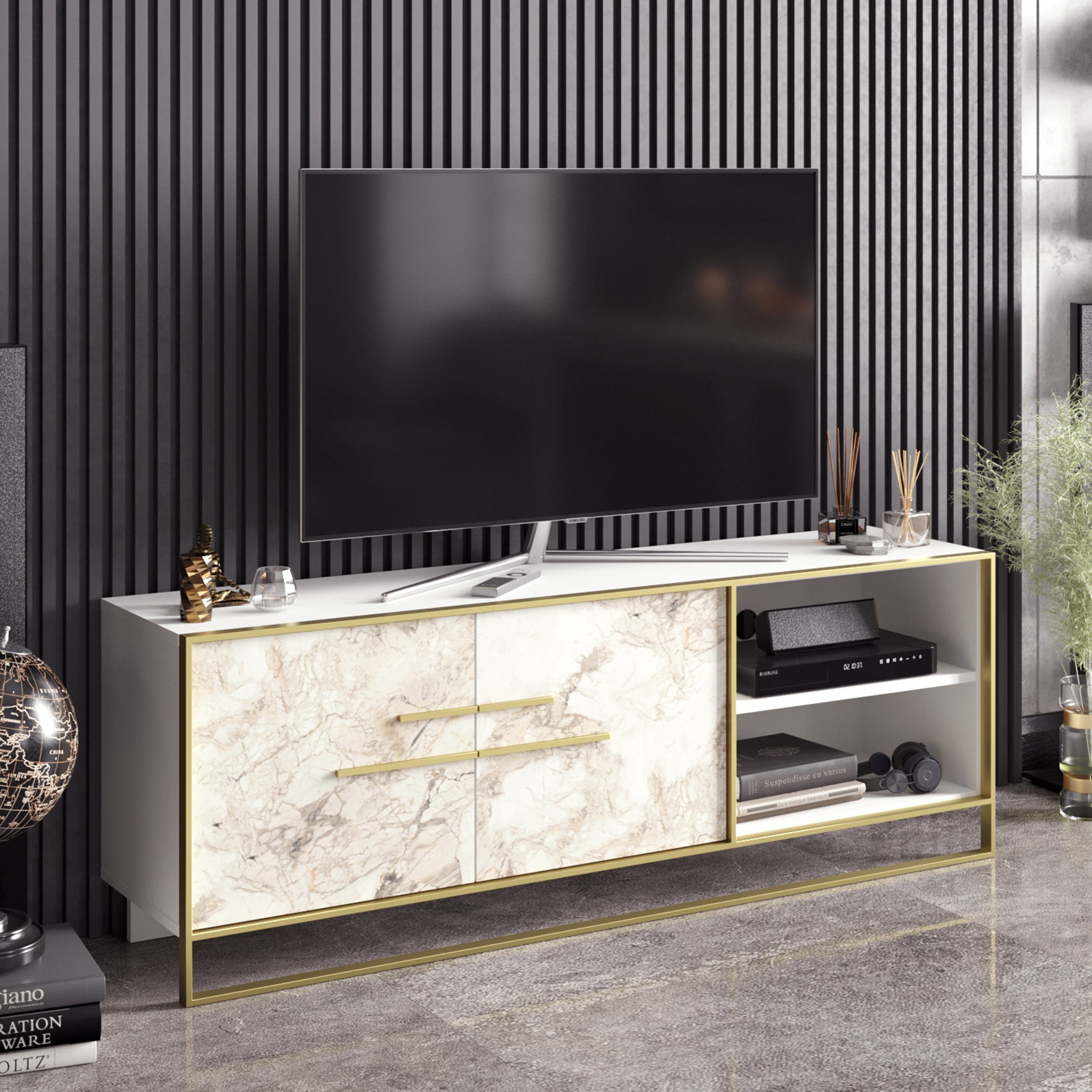 Modulix Alfa 1.6 Metre TV Unit for TVs up to 70 inches-hbxlivingroom-mediaunitsandstorage-tvunits-image-3