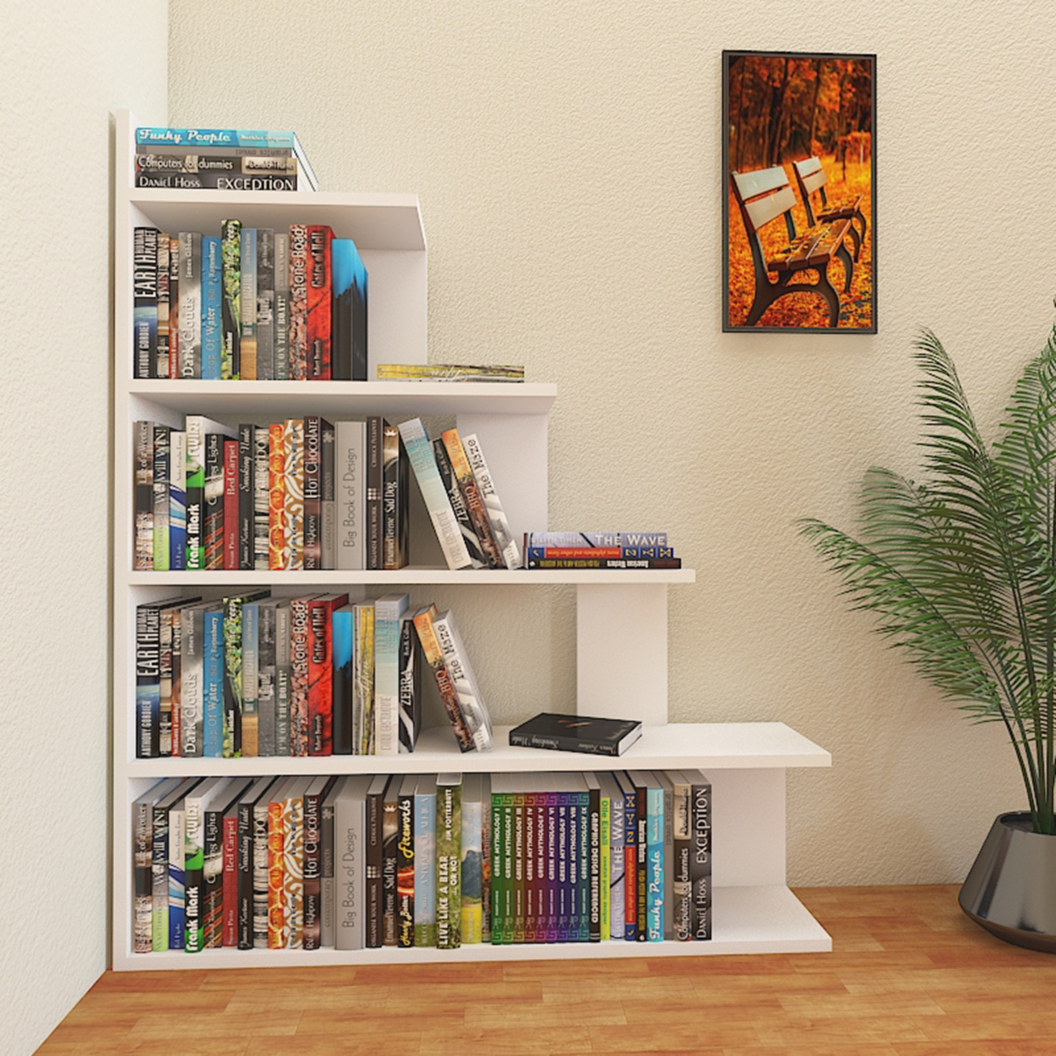 Modulix Opus Step Bookcase-hbxfurniture-office-bookcases-image-1