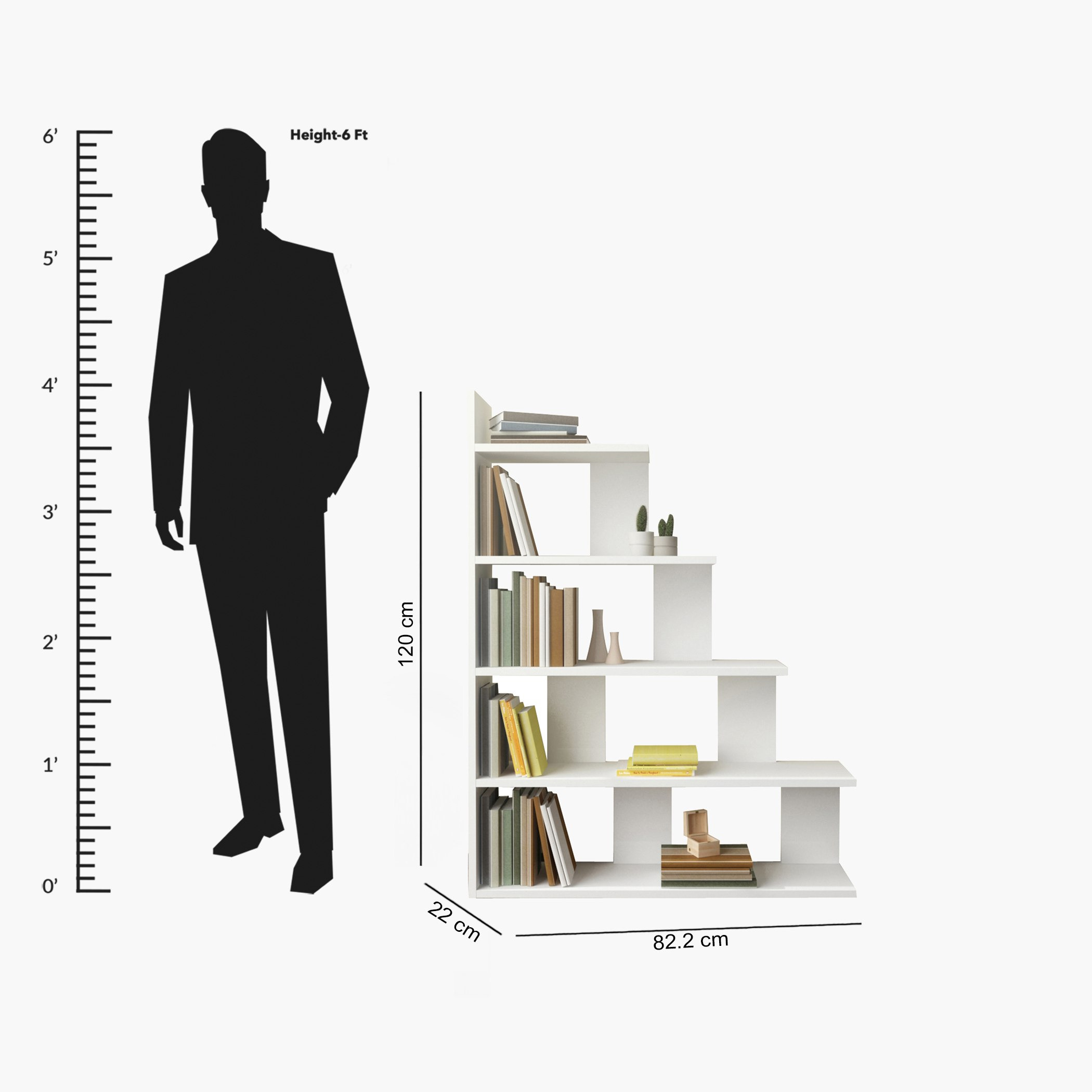 Modulix Opus Step Bookcase-hbxfurniture-office-bookcases-image-5