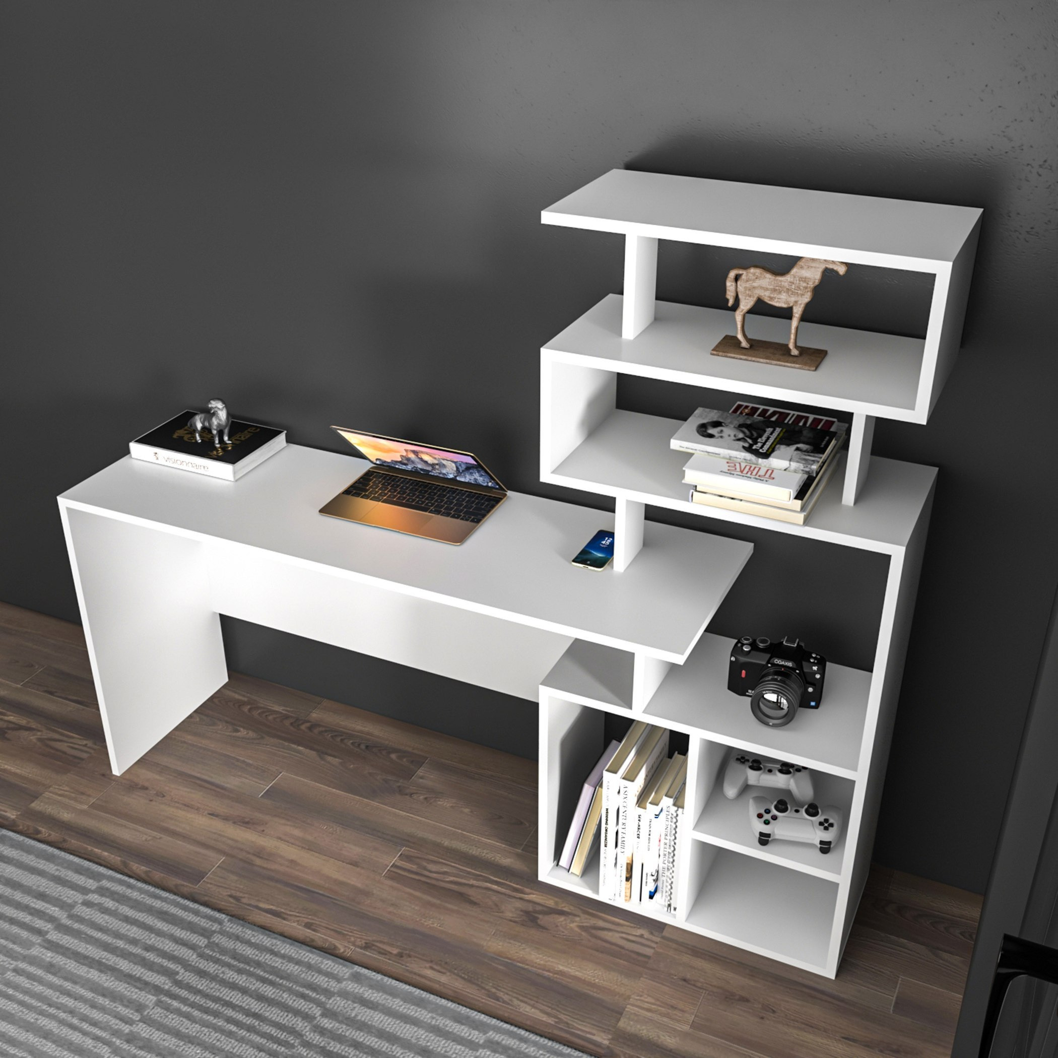 مكتب دراسة مع خزانة كتب من مودوليكس أوبس-hbxfurniture-office-desks-image-3