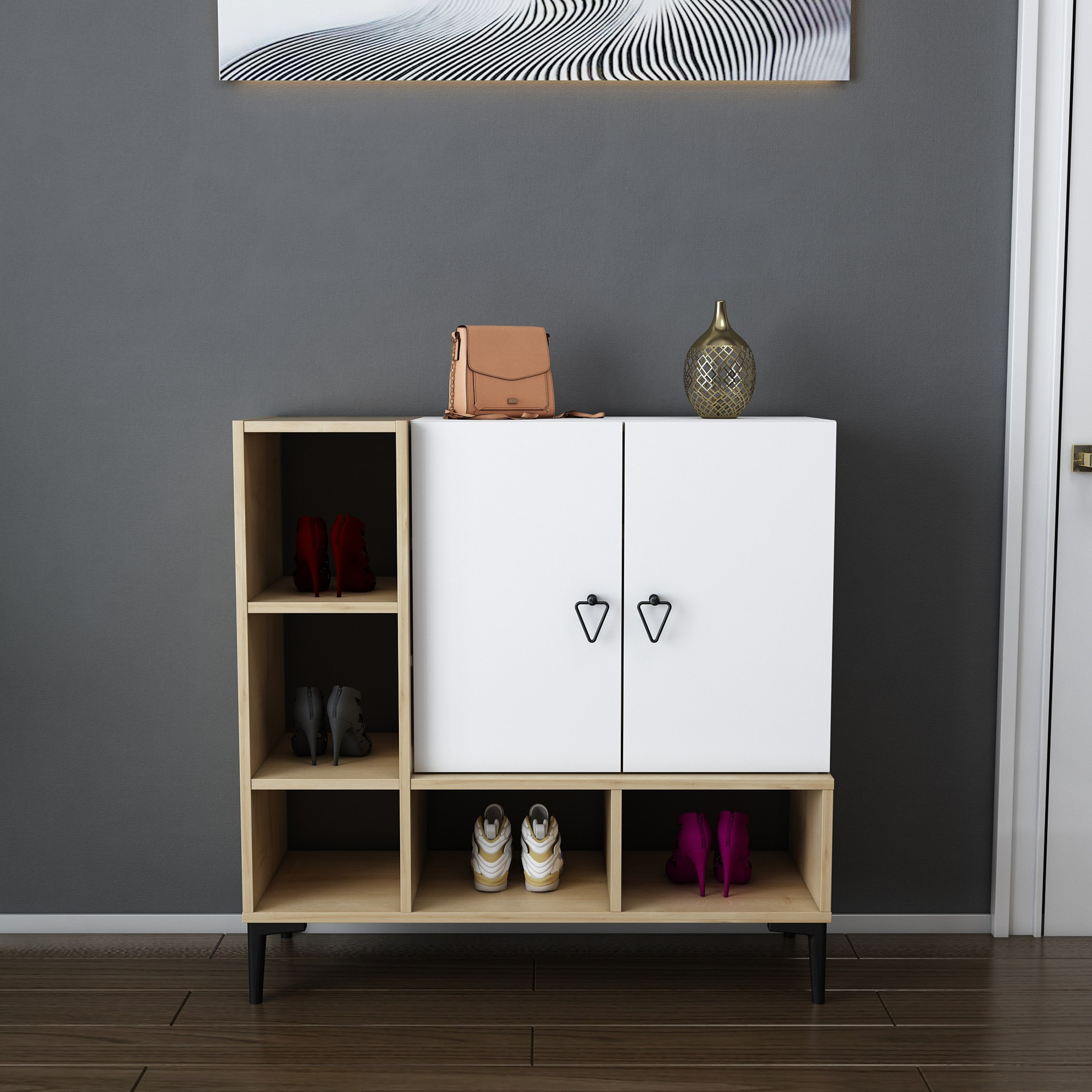 Modulix Ohio 2-Door Multipurpose/Shoe Cabinet - 15 Pairs-hbxbedroom-shoecabinetsandracks-image-1