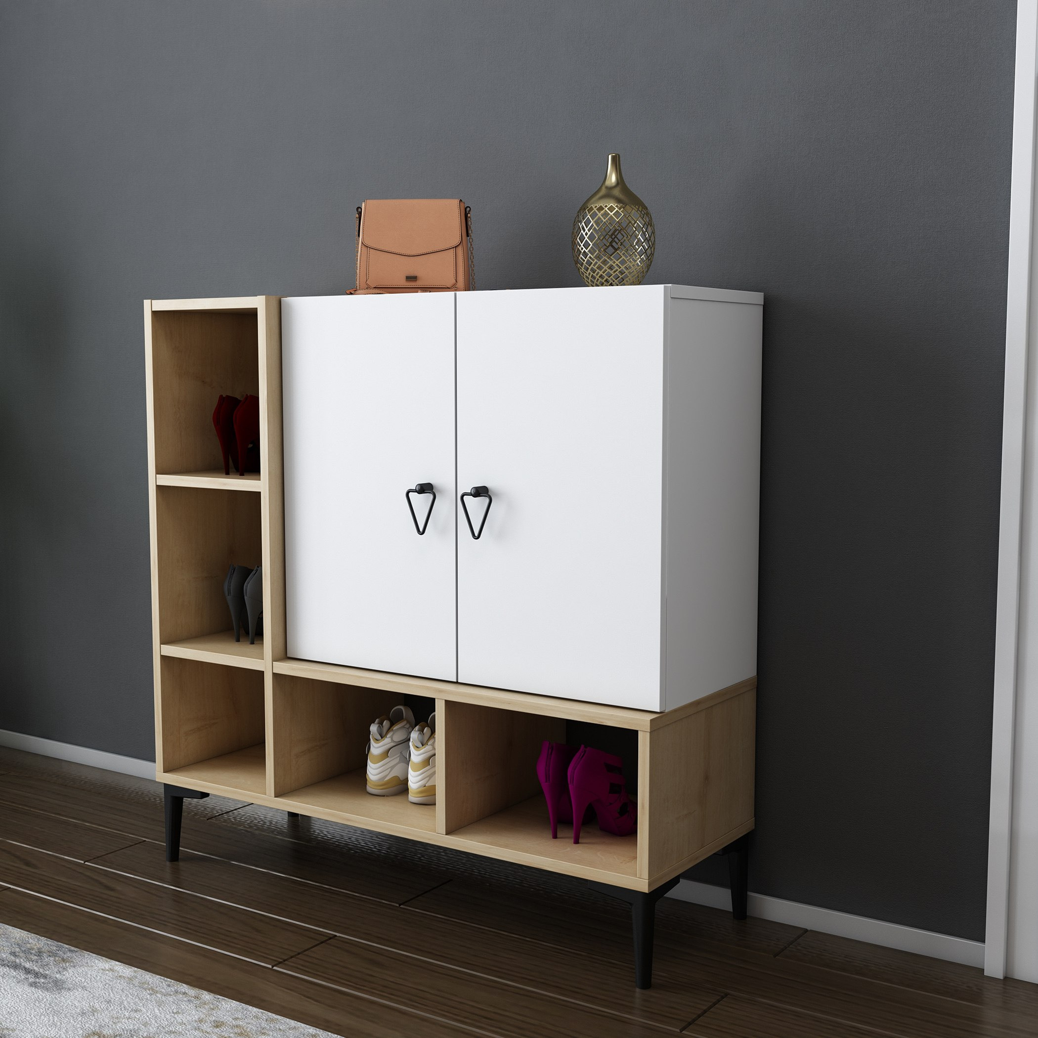 Modulix Ohio 2-Door Multipurpose/Shoe Cabinet - 15 Pairs-hbxbedroom-shoecabinetsandracks-image-2