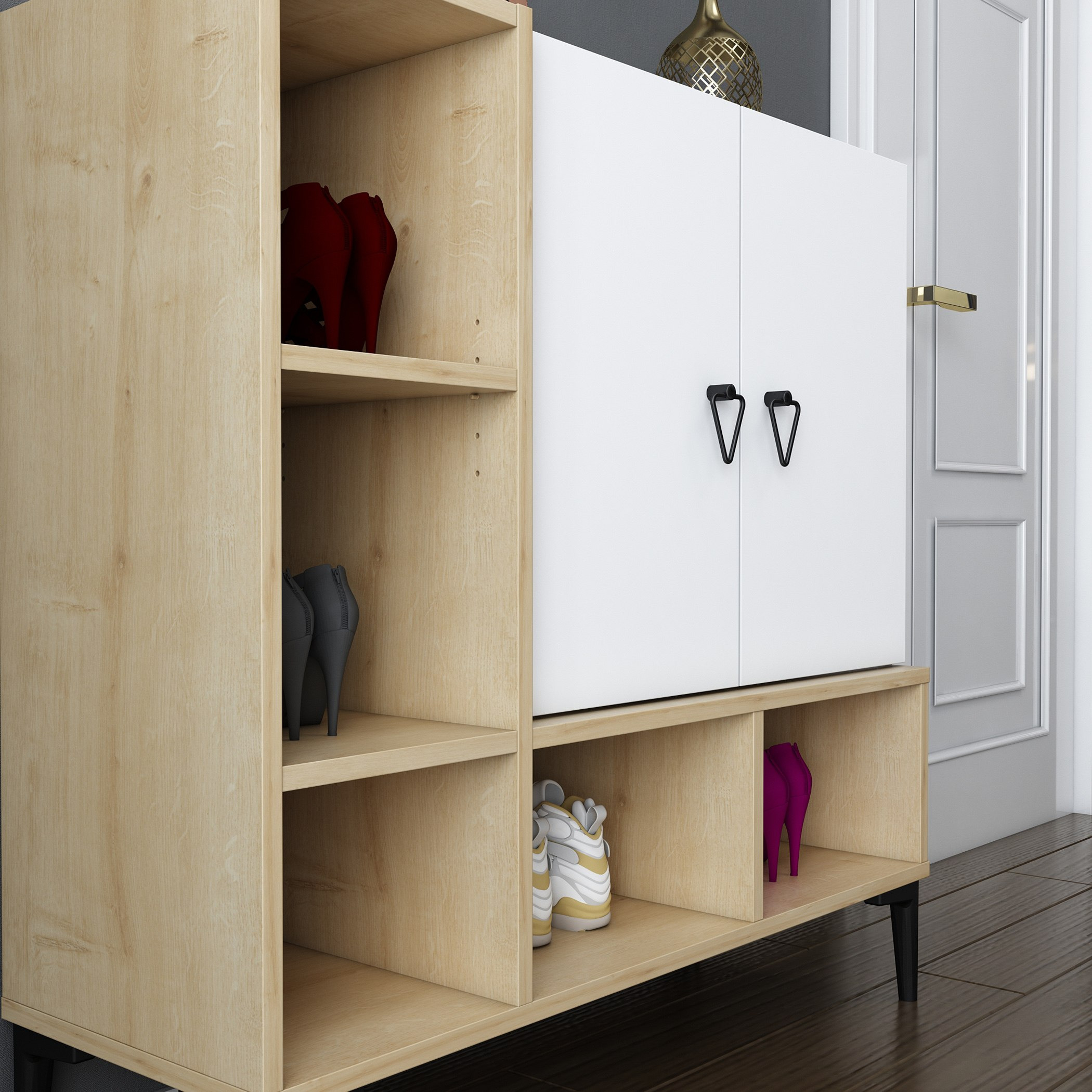 Modulix Ohio 2-Door Multipurpose/Shoe Cabinet - 15 Pairs-hbxbedroom-shoecabinetsandracks-image-3