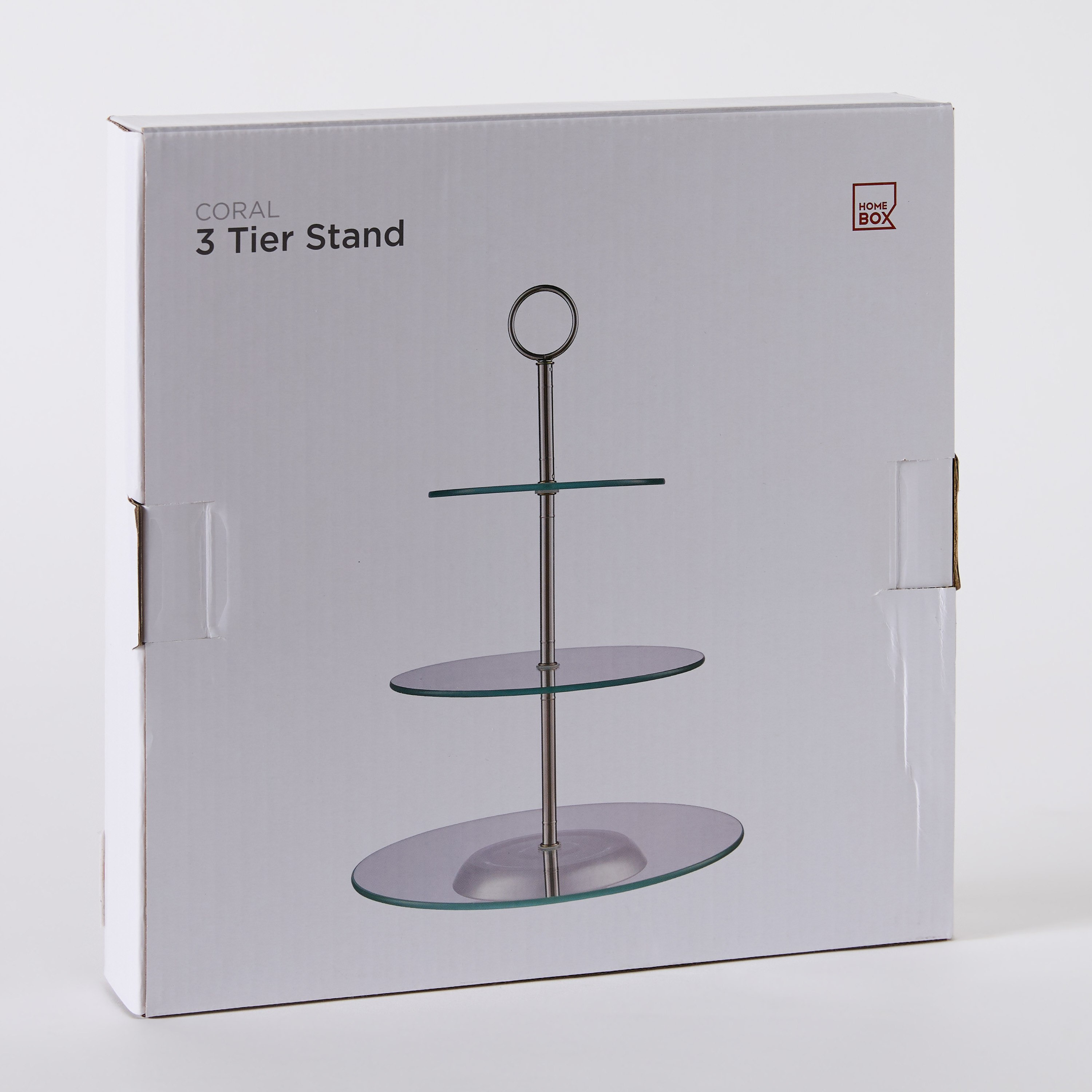Coral 3-Tier Glass Cake stand-hbxdecorandfurnishings-tabletop-serveware-image-6
