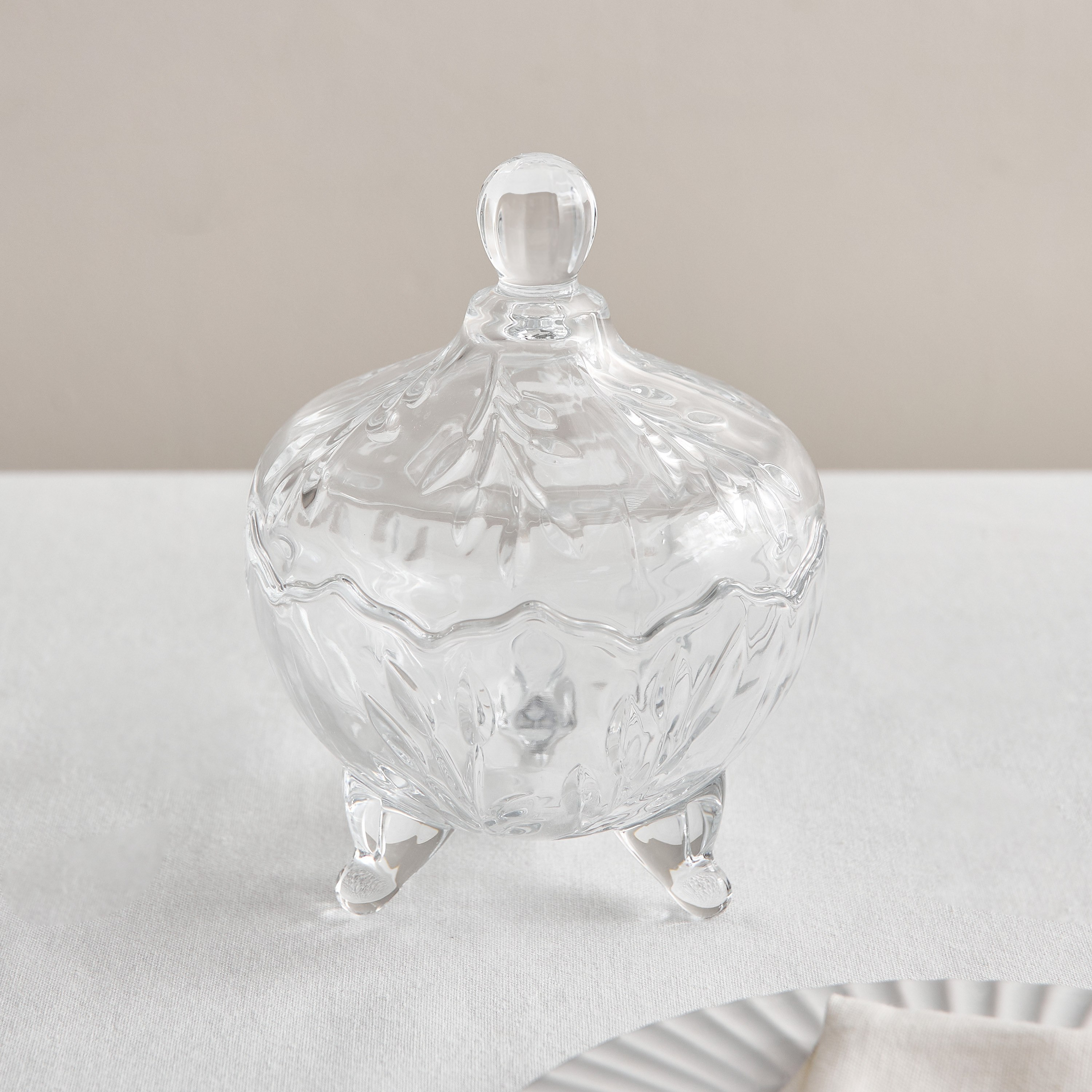 Candy Bowl with Lid - 15x15x20 cm-hbxdecorandfurnishings-tabletop-serveware-image-2