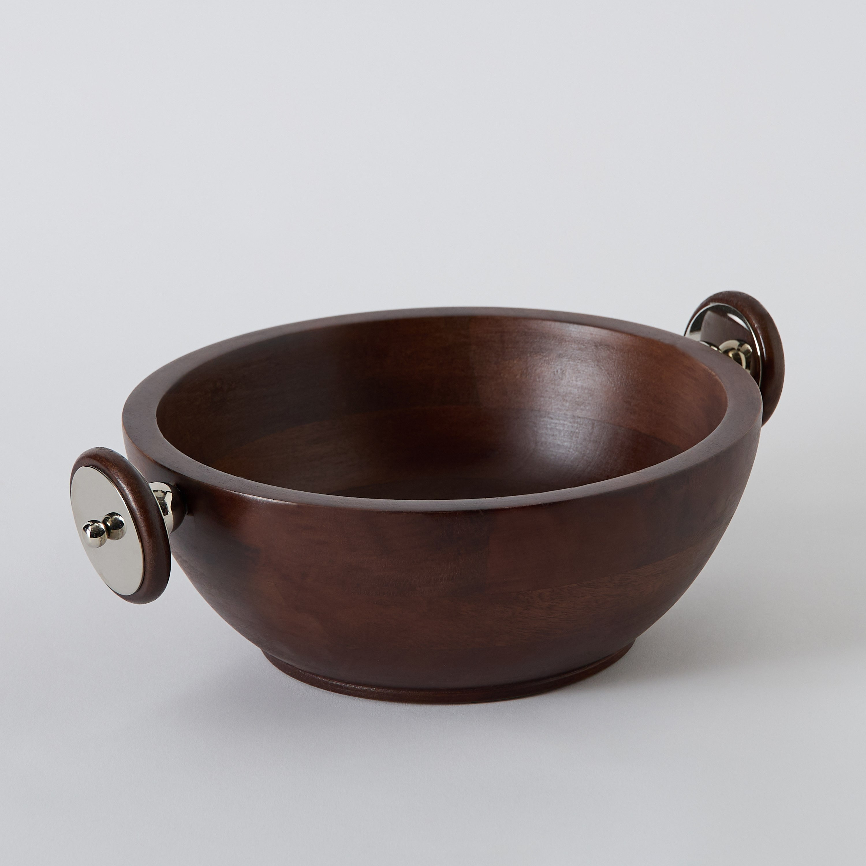 Obje Wooden Bowl with Wheel Handle - 33 cm-hbxdecorandfurnishings-tabletop-serveware-image-6