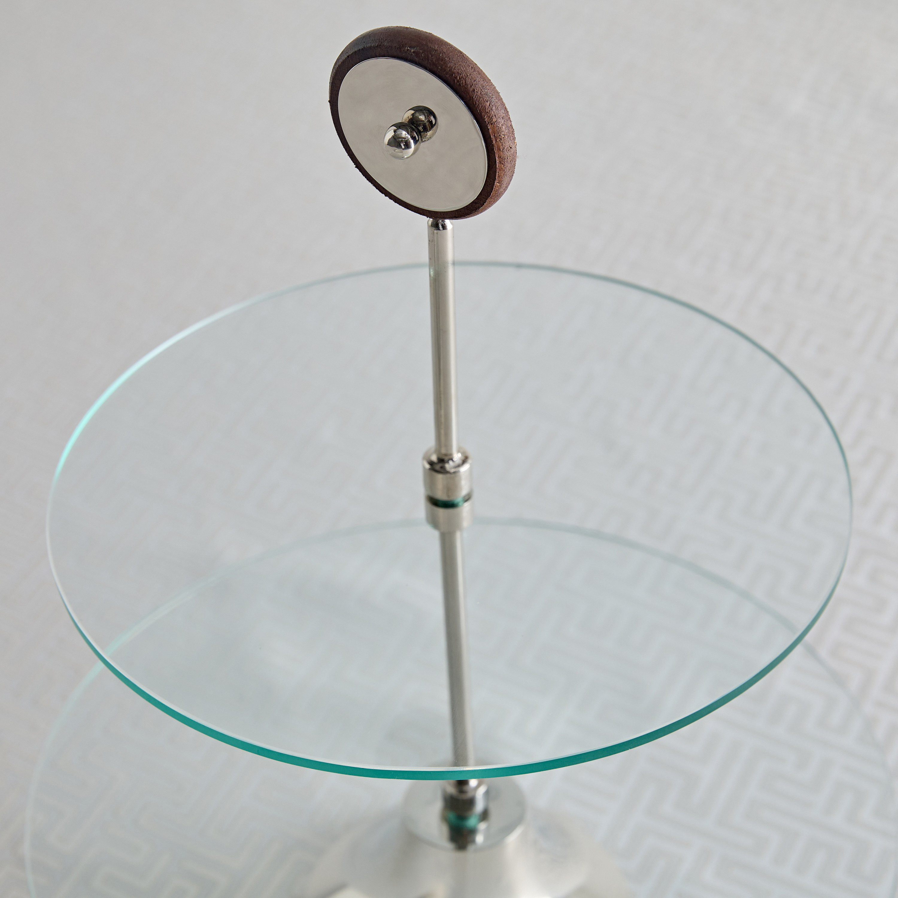 Aura 2-Tier Glass Serving Platter with Wheel Stem - 30 cm-hbxdecorandfurnishings-tabletop-serveware-image-2