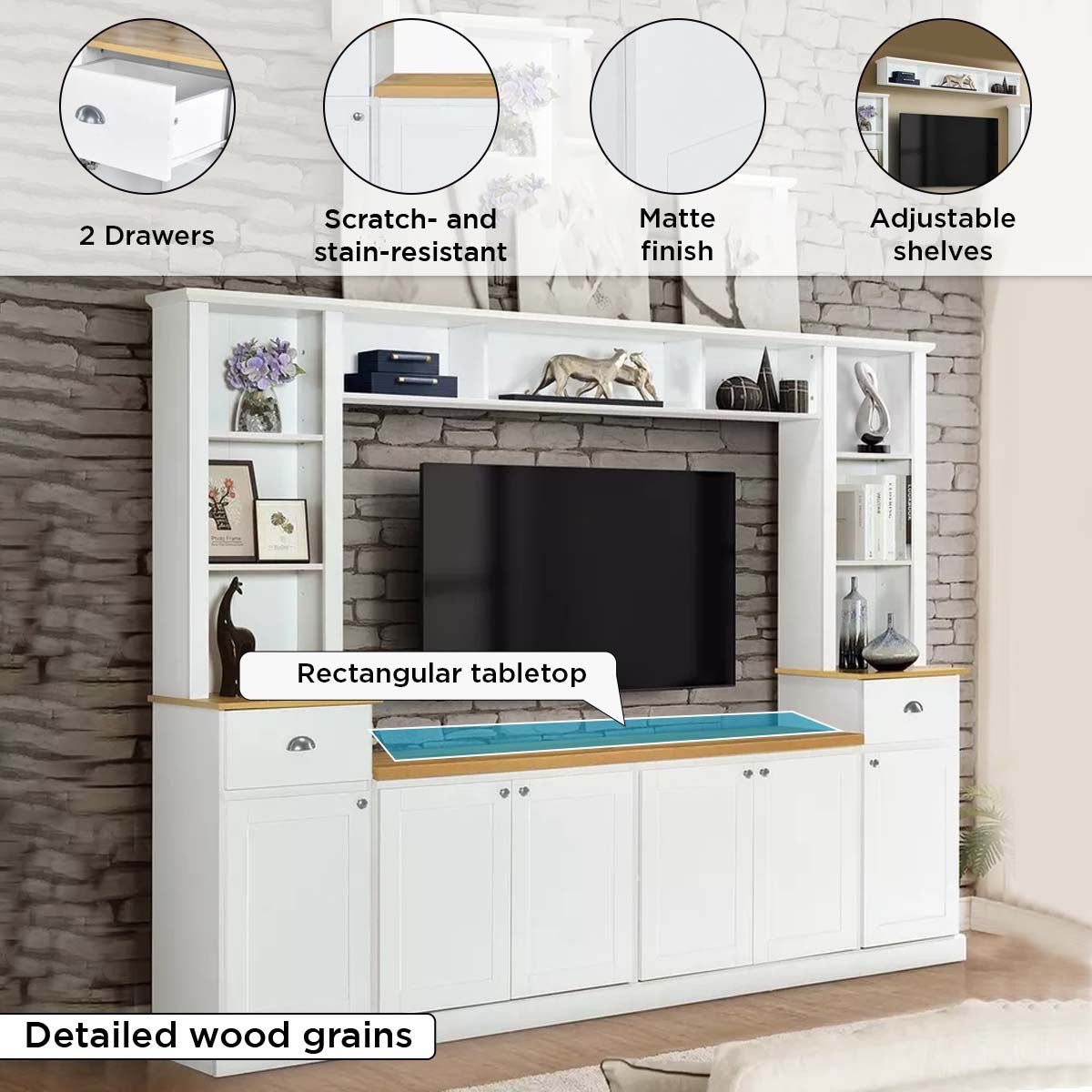 وحدة تلفزيون للحائط للأجهزة حتى 60 بوصة من سكاي-hbxlivingroom-mediaunitsandstorage-wallunits-image-6