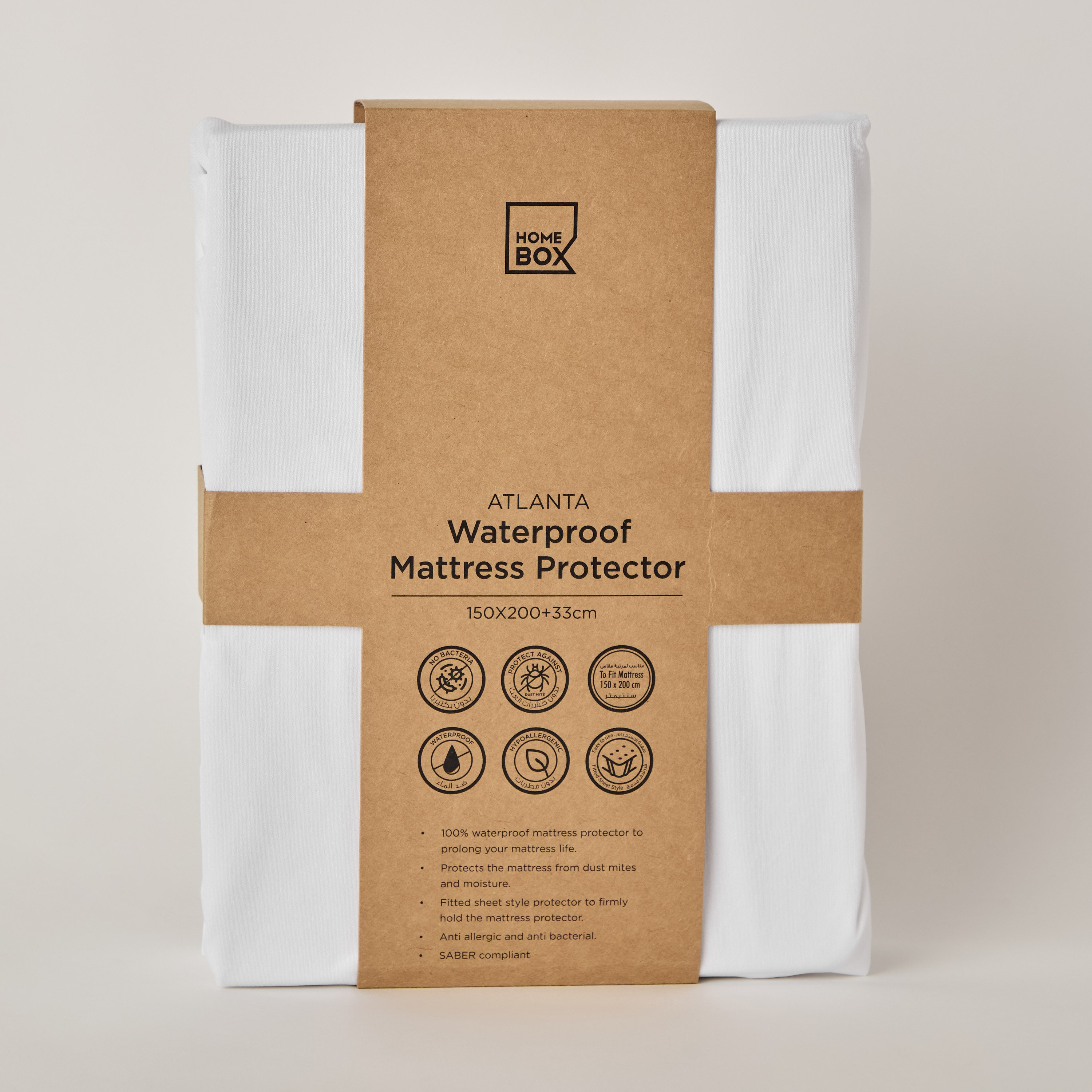 Atlanta Waterproof Queen Mattress Protector - 150x200+33 cm-PROMO_HB_AE_B1G1_250925-image-8