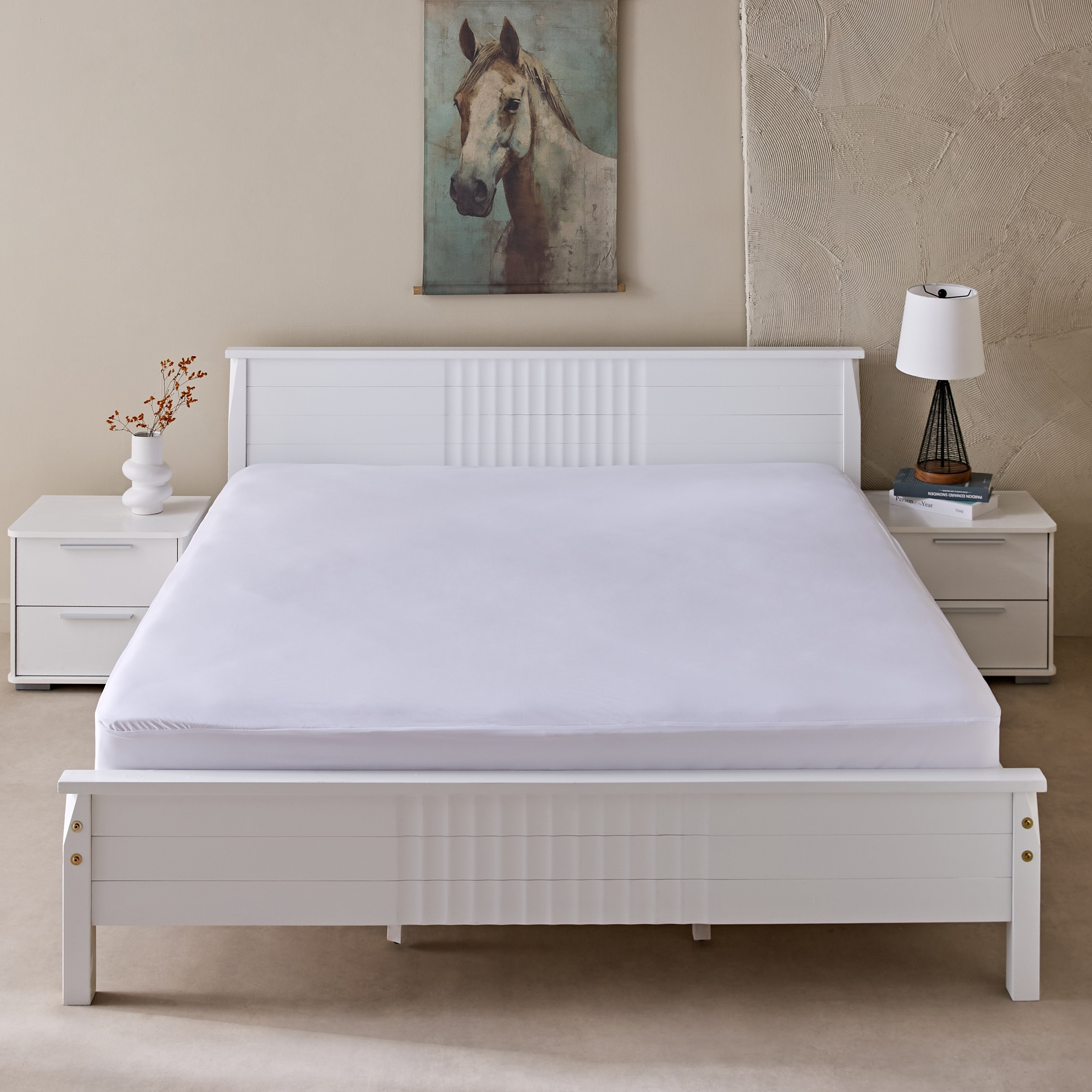 Atlanta Waterproof King Mattress Protector - 180x200+33 cm-hbxhomeware-hbxdecorandfurnishings-image-2