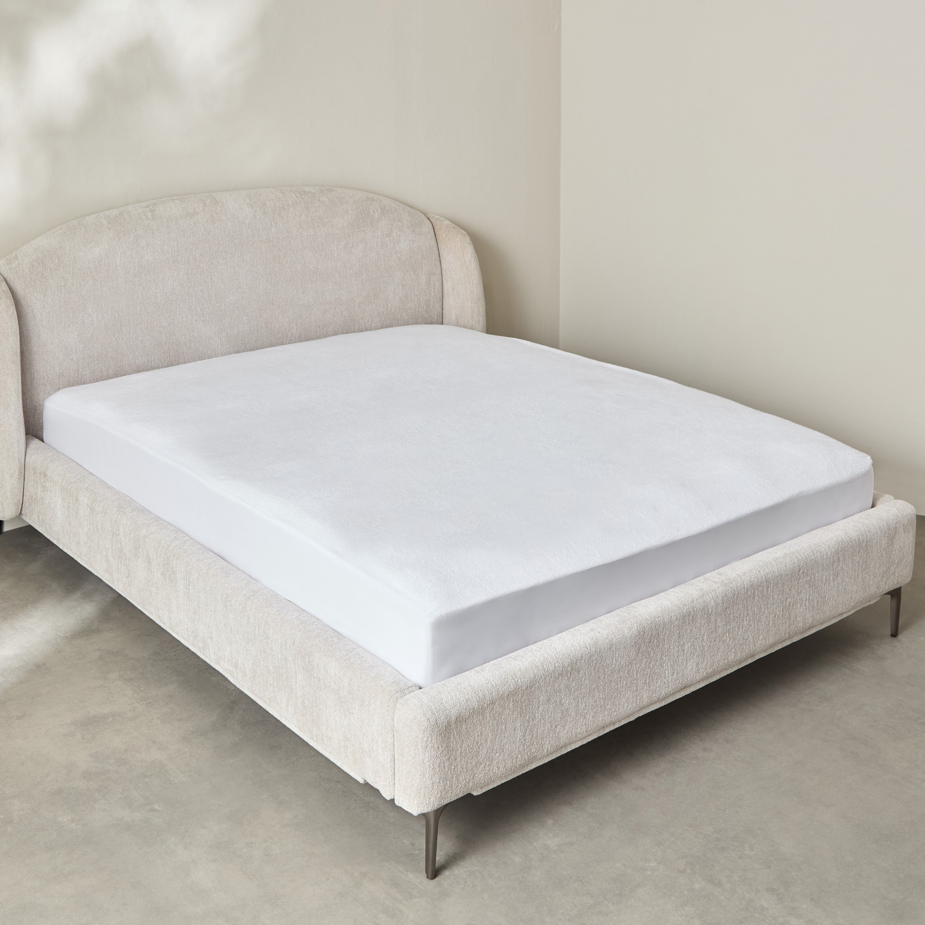 Terry Waterproof Olympic Queen Mattress Protector - 160x200+33 cm-hbxhomeware-hbxdecorandfurnishings-image-1