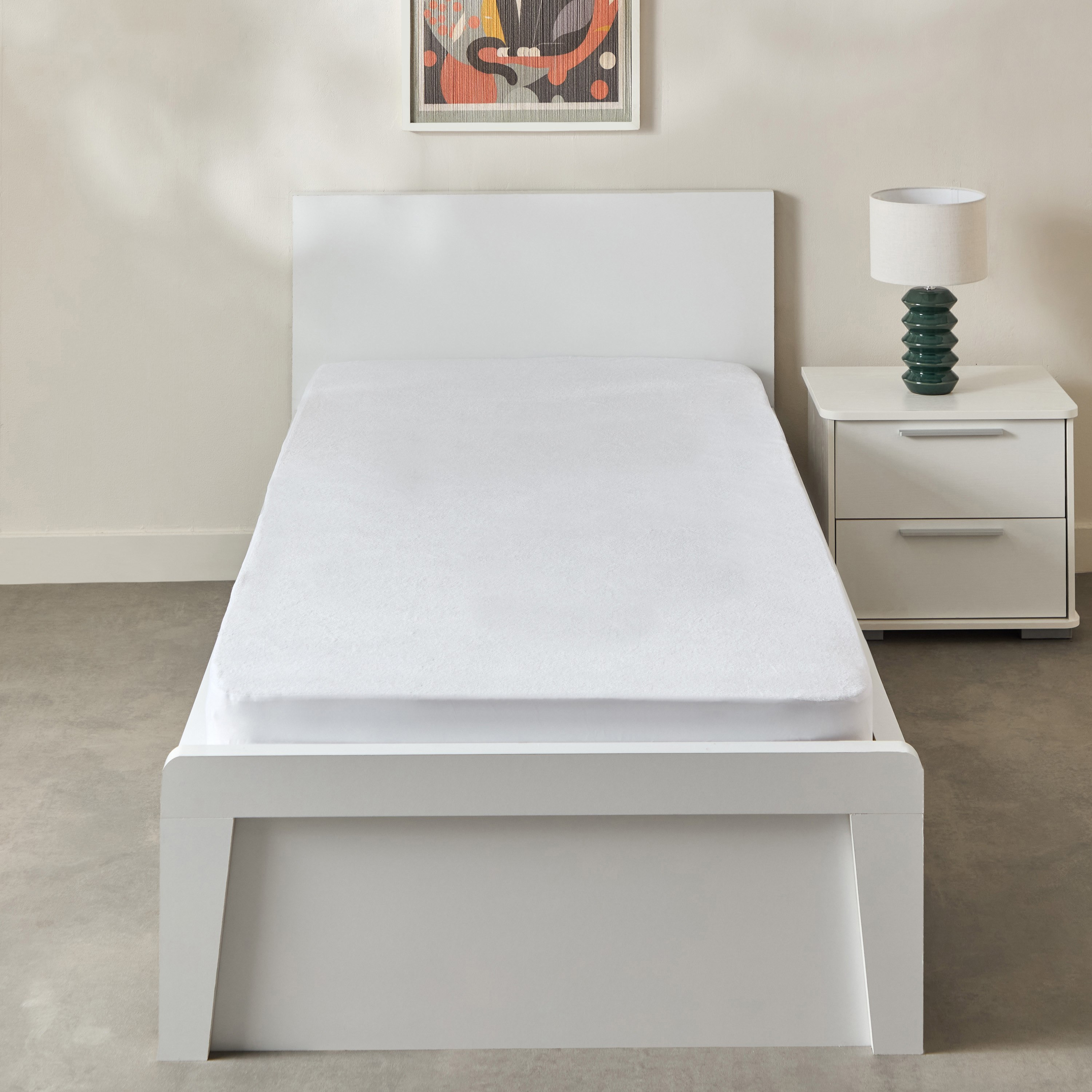 Terry Waterproof Single Mattress Protector - 90x200+33 cm-PROMO_HB_AE_B1G1_250925-image-2
