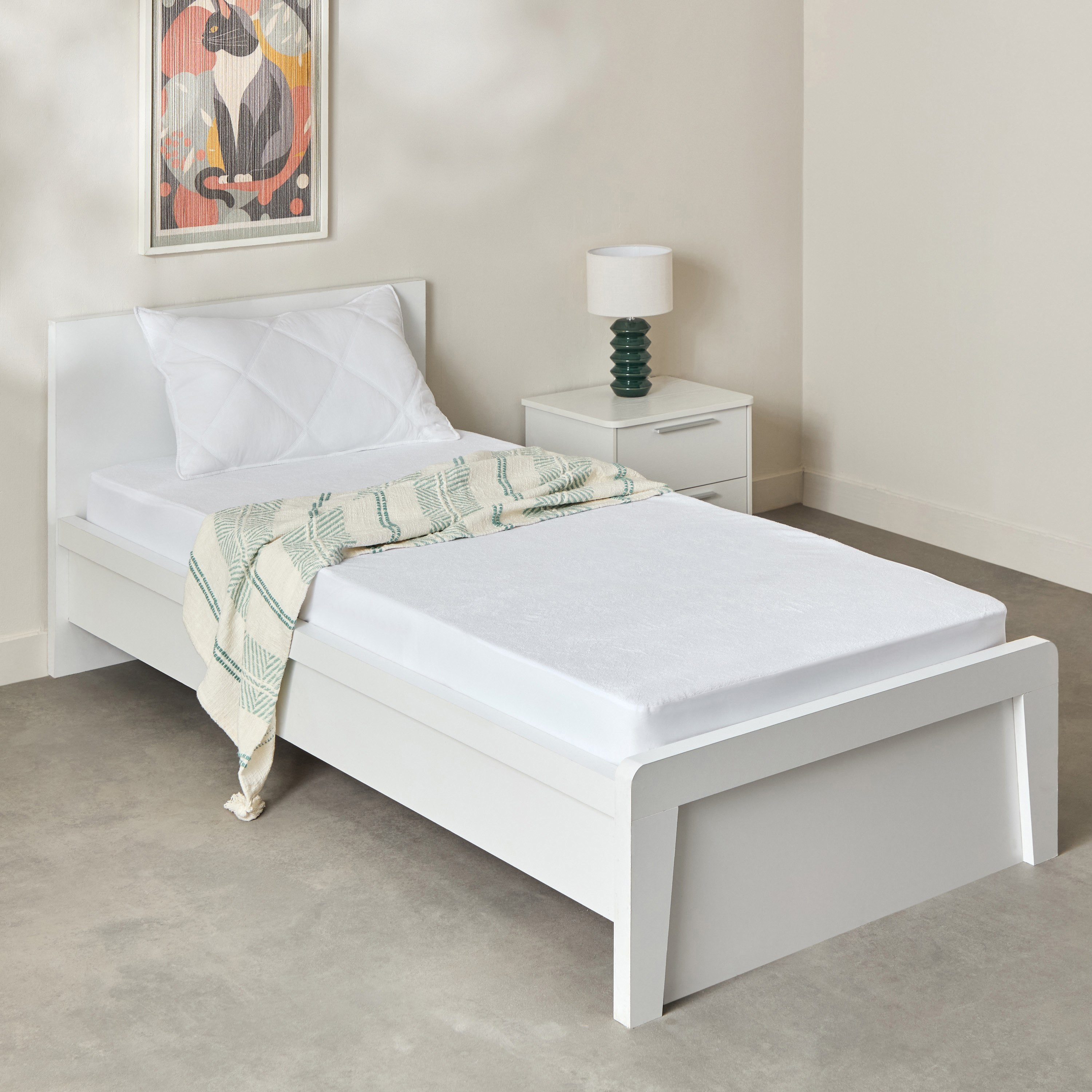 Terry Waterproof Single Mattress Protector - 90x200+33 cm-PROMO_HB_AE_B1G1_250925-image-7