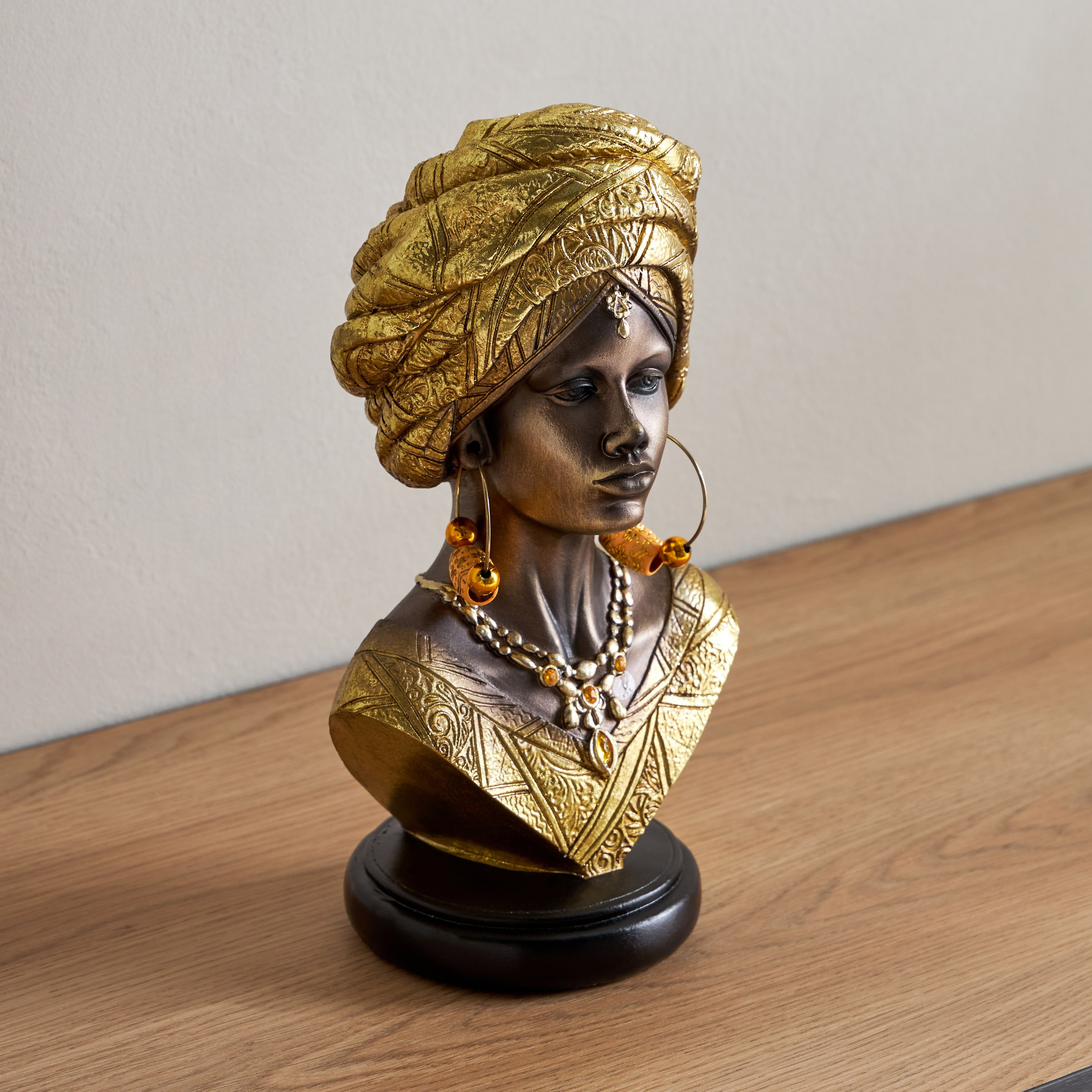 Marcel Polyresin Lady with Turban - 15x12x26.5 cm-hbxhomeware-homedecor-figurinesandornaments-image-2